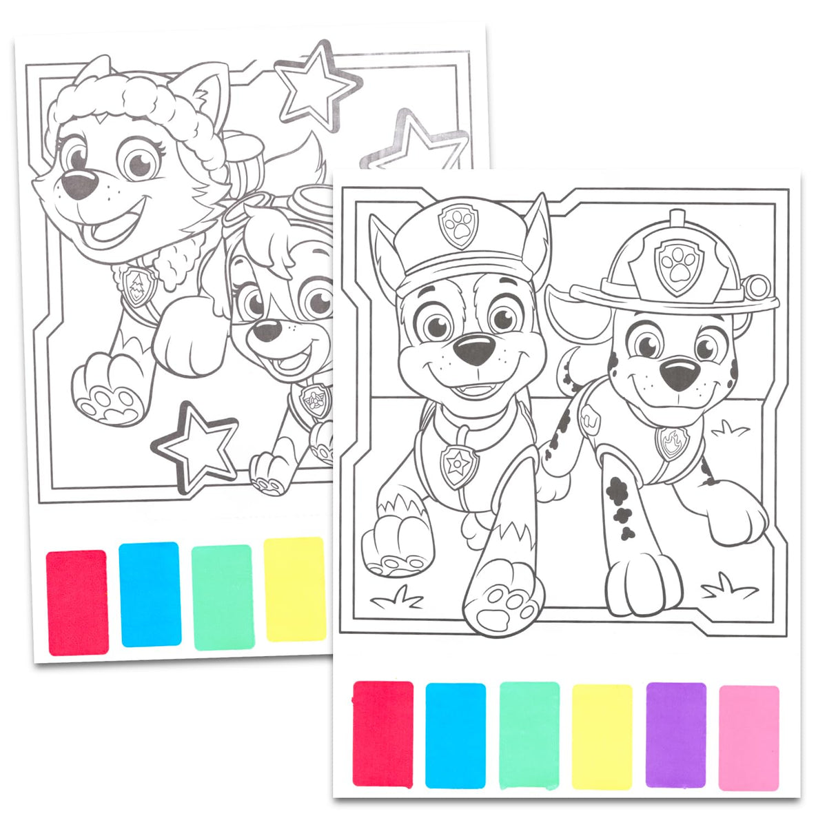 Paw Patrol Paint with Water Set for Kids | Mess-Free 16-Page Coloring Book (Ages 3+)