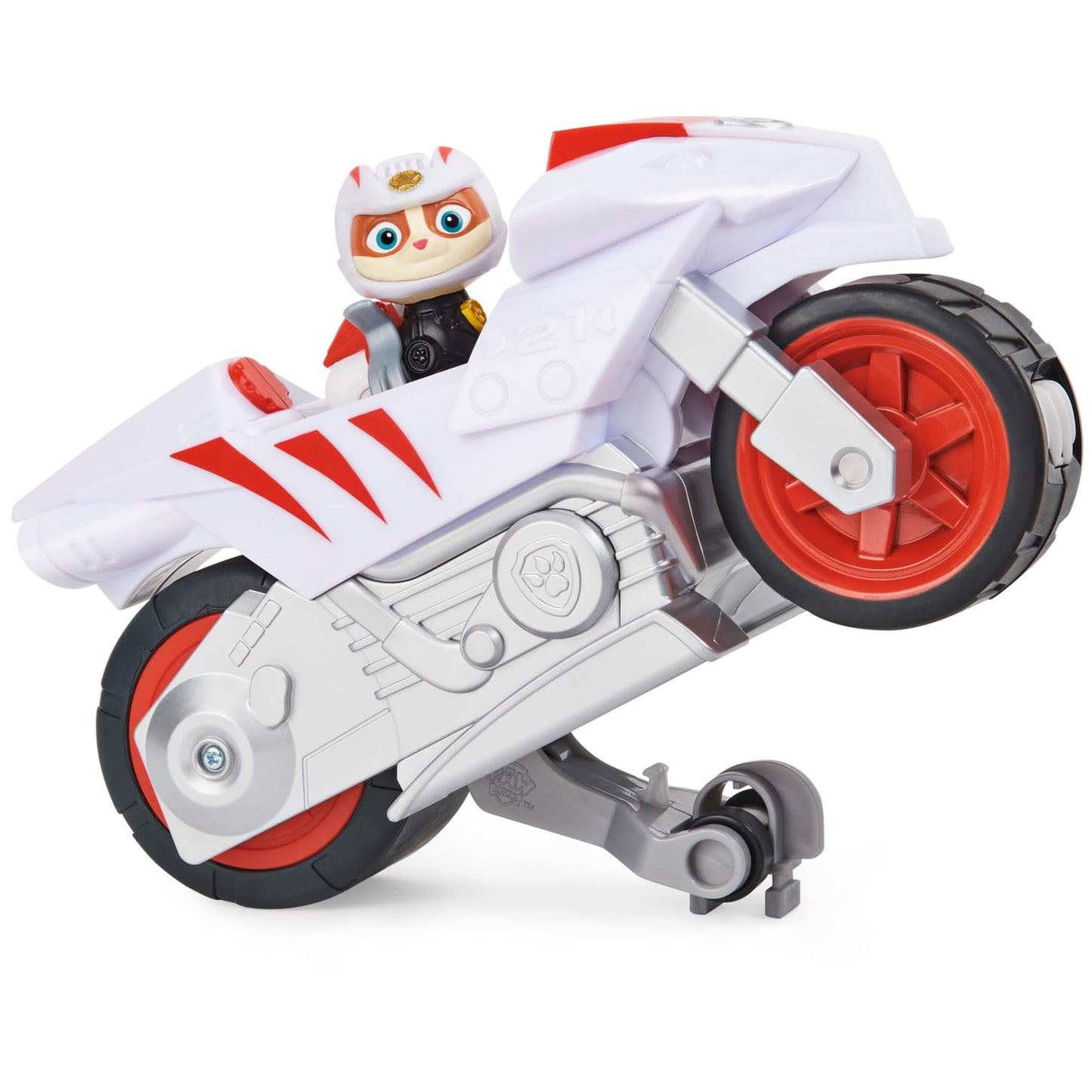 PAW Patrol Moto Pups Wildcat Deluxe Vehicle with Wheelie Feature and Figure
