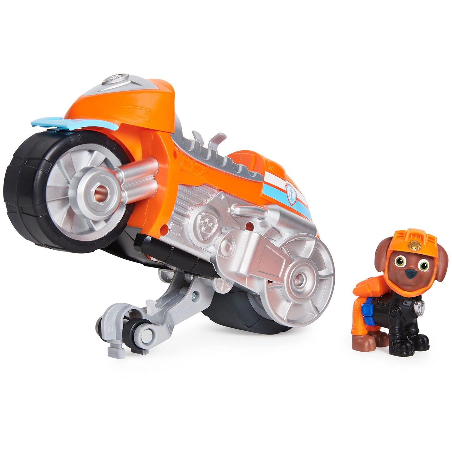 PAW Patrol Zuma Moto Pups Deluxe Vehicle with Wheelie Pull-Back | Zuma Figure Included