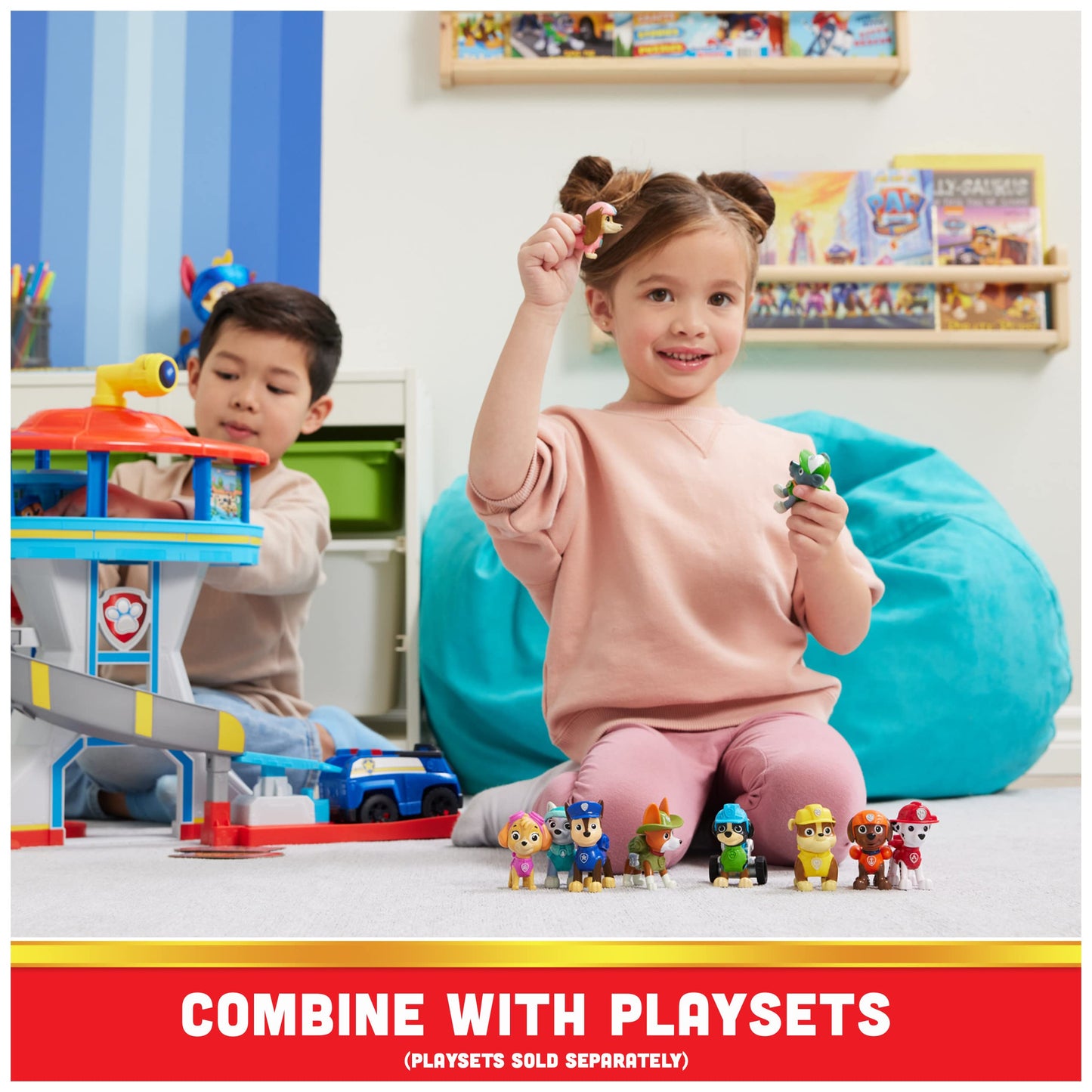 PAW Patrol 10th Anniversary: All Pups On Deck Gift Pack – 10 Collectible Figures for Kids 3+