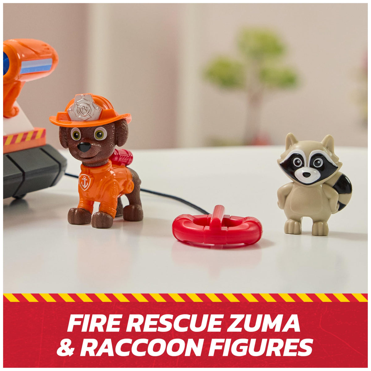 PAW Patrol Fire Rescue Zuma Rescue Fire Boat with Action Figure – Launching Lifesaver