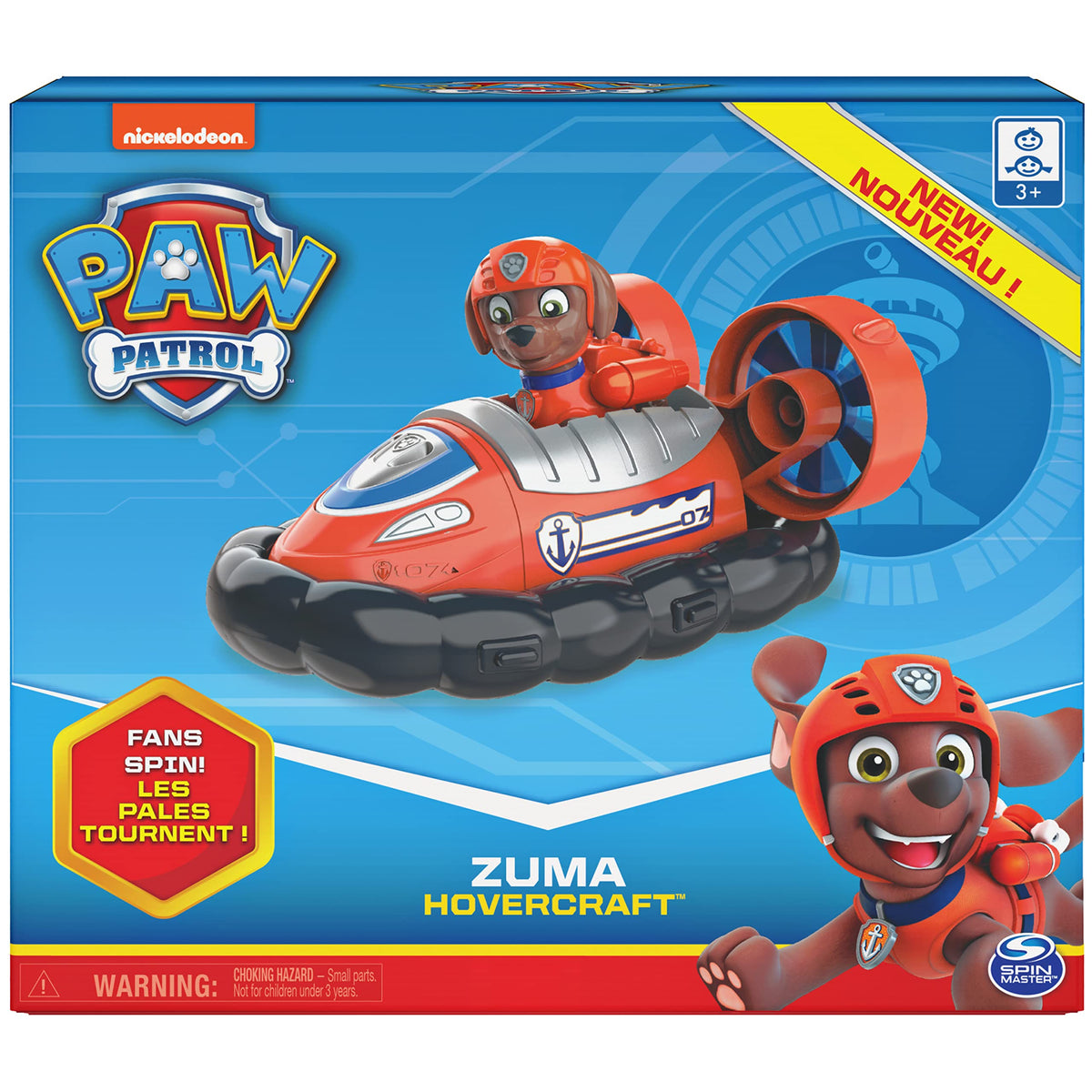 PAW Patrol Zuma's Hovercraft Vehicle with Collectible Figure – 3+ Toy