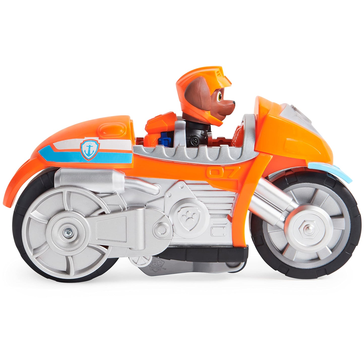PAW Patrol Zuma Moto Pups Deluxe Vehicle with Wheelie Pull-Back | Zuma Figure Included