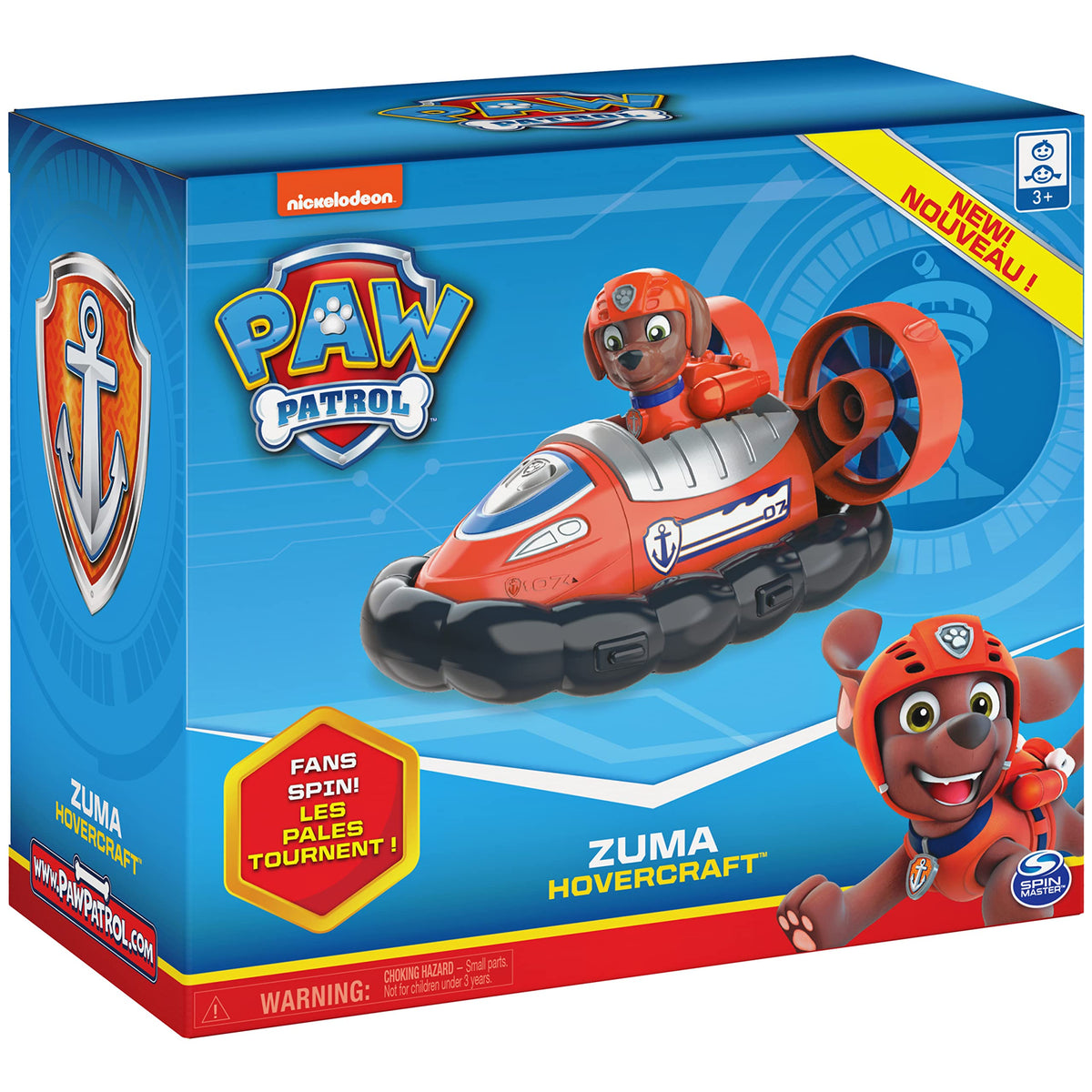 PAW Patrol Zuma's Hovercraft Vehicle with Collectible Figure – 3+ Toy