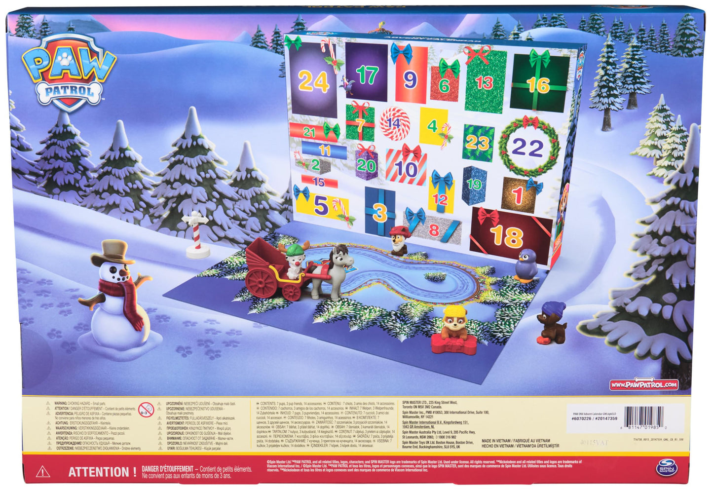 PAW Patrol 2024 Advent Calendar – 24 Surprises, Figures & Accessories for Ages 3+