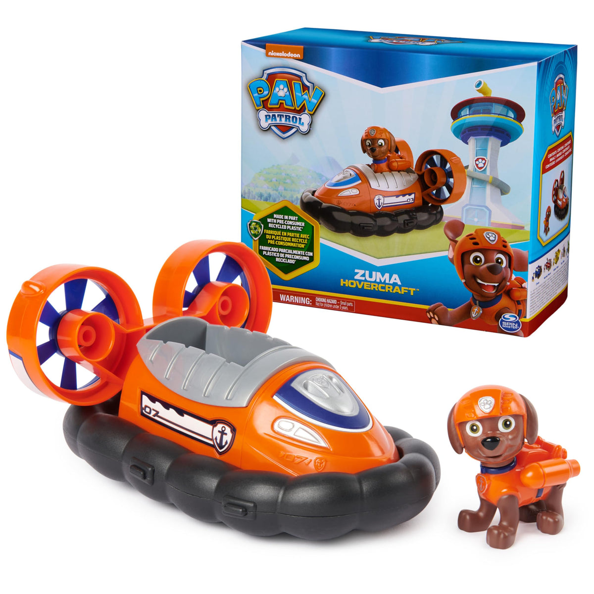 Paw Patrol Zuma’s Hovercraft – Eco-Friendly Toy Vehicle with Collectible Figure