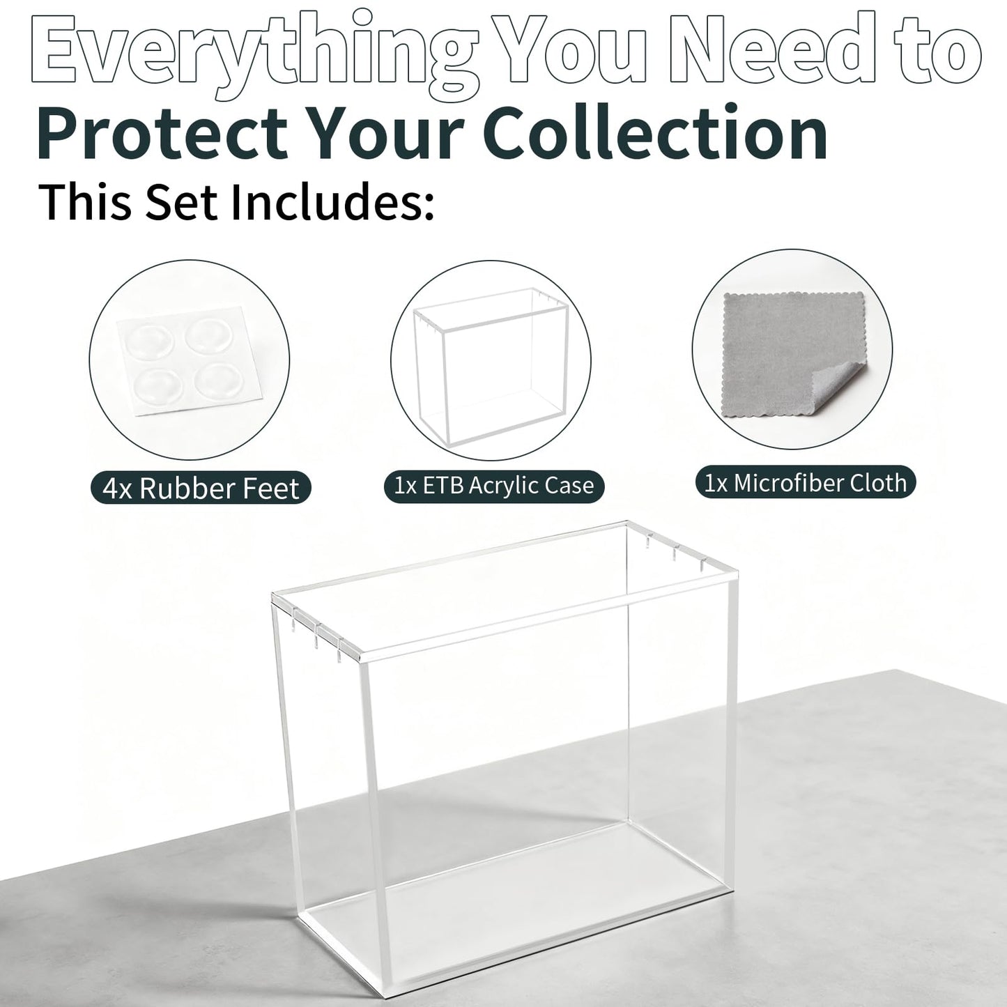 Paxato ETB Protector Case – Acrylic Elite Trainer Box Protector with Magnetic Closure | Clear Display Case