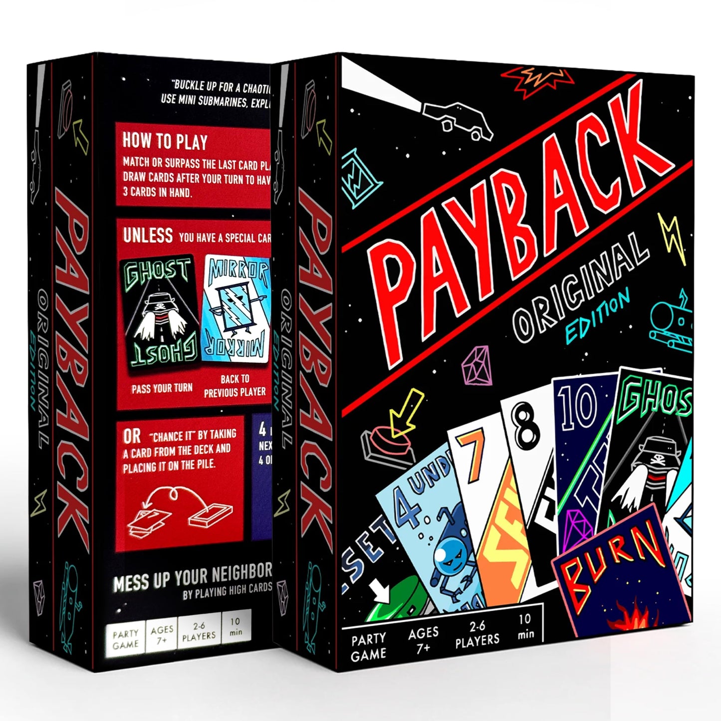 PAYBACK Original Edition – Fast-Paced Family Card Game with Betrayal, Strategy & Chaos for Teens & Adults