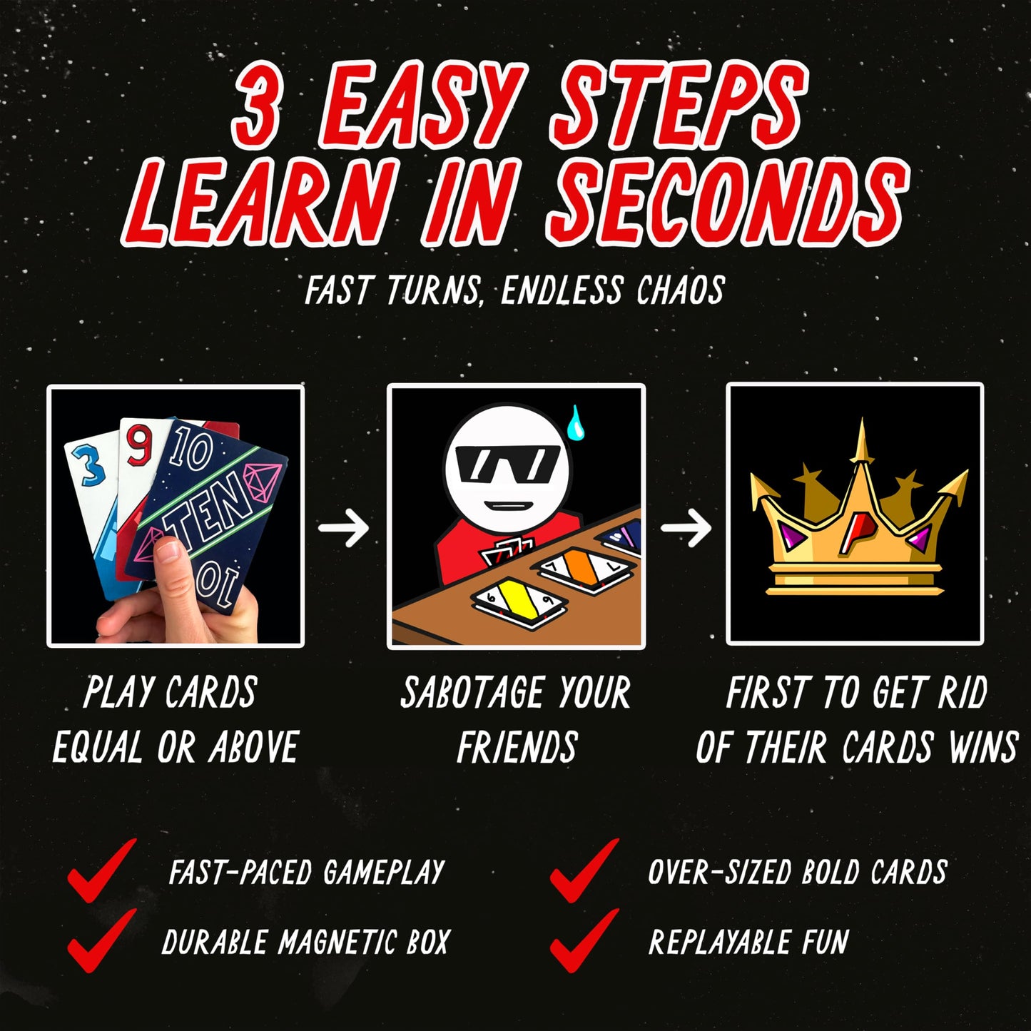 PAYBACK Original Edition – Fast-Paced Family Card Game with Betrayal, Strategy & Chaos for Teens & Adults
