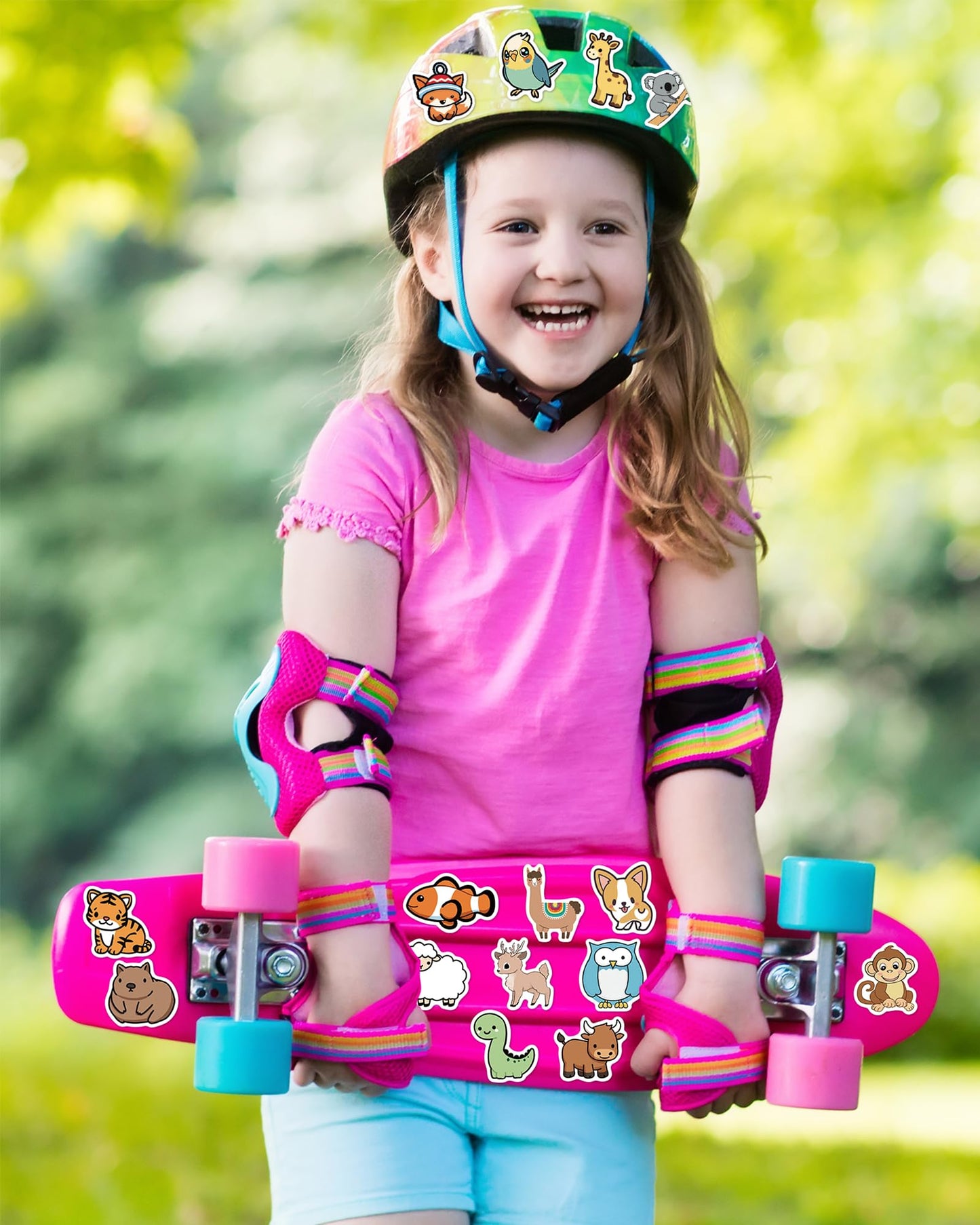 pcnearty 100 Pcs Animal Stickers for Kids – Waterproof Vinyl Pack for Water Bottles & Laptops