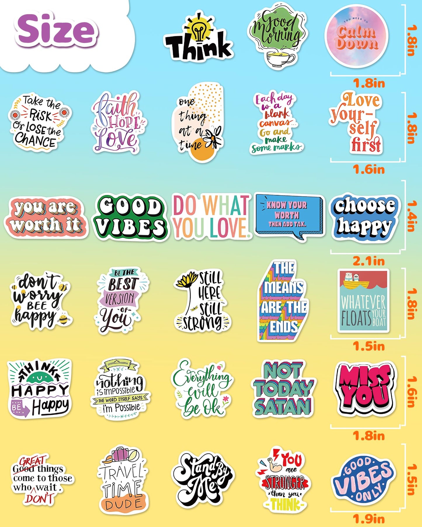 pcnearty 300 Pcs Cute Kids Stickers – Waterproof Vinyl Pack for Bottles & Laptops