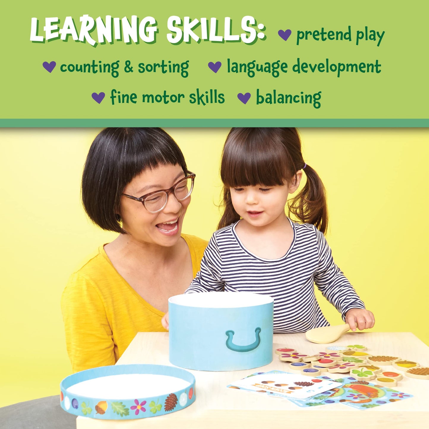 Peaceable Kingdom Acorn Soup Game – Educational Toddler Game with Instructions & Parent Guide | Ages 2+