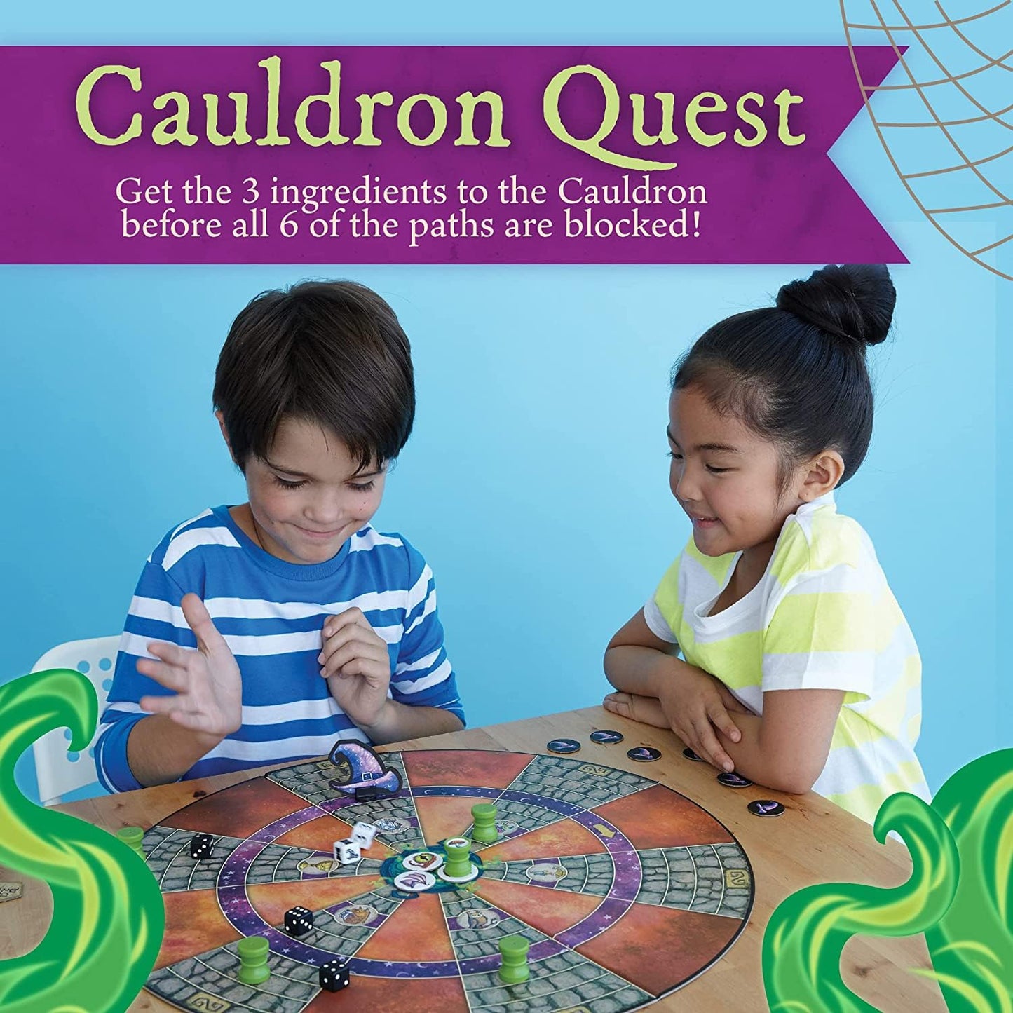 Peaceable Kingdom Cauldron Quest: Cooperative Potions & Spells Game for Kids