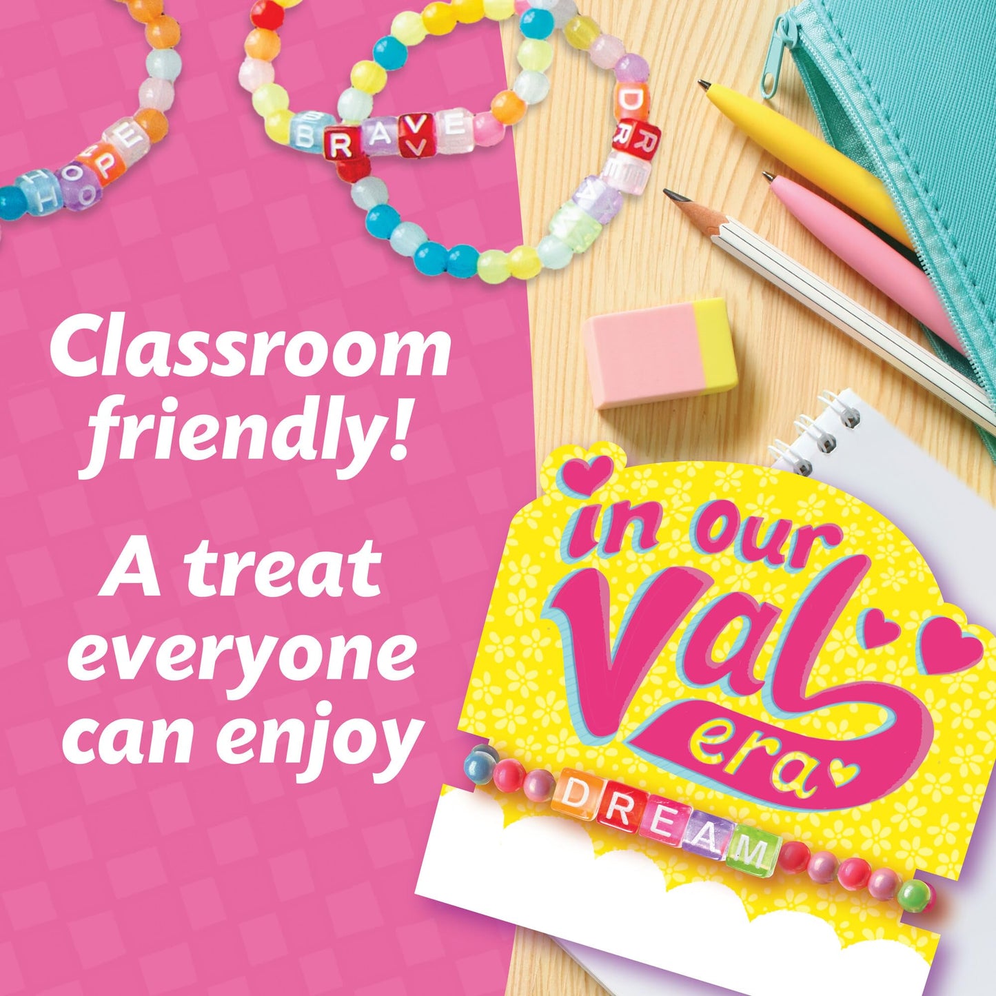 Peaceable Kingdom Valentines Box for Kids | Classroom Valentines Cards & Friendship Bracelets