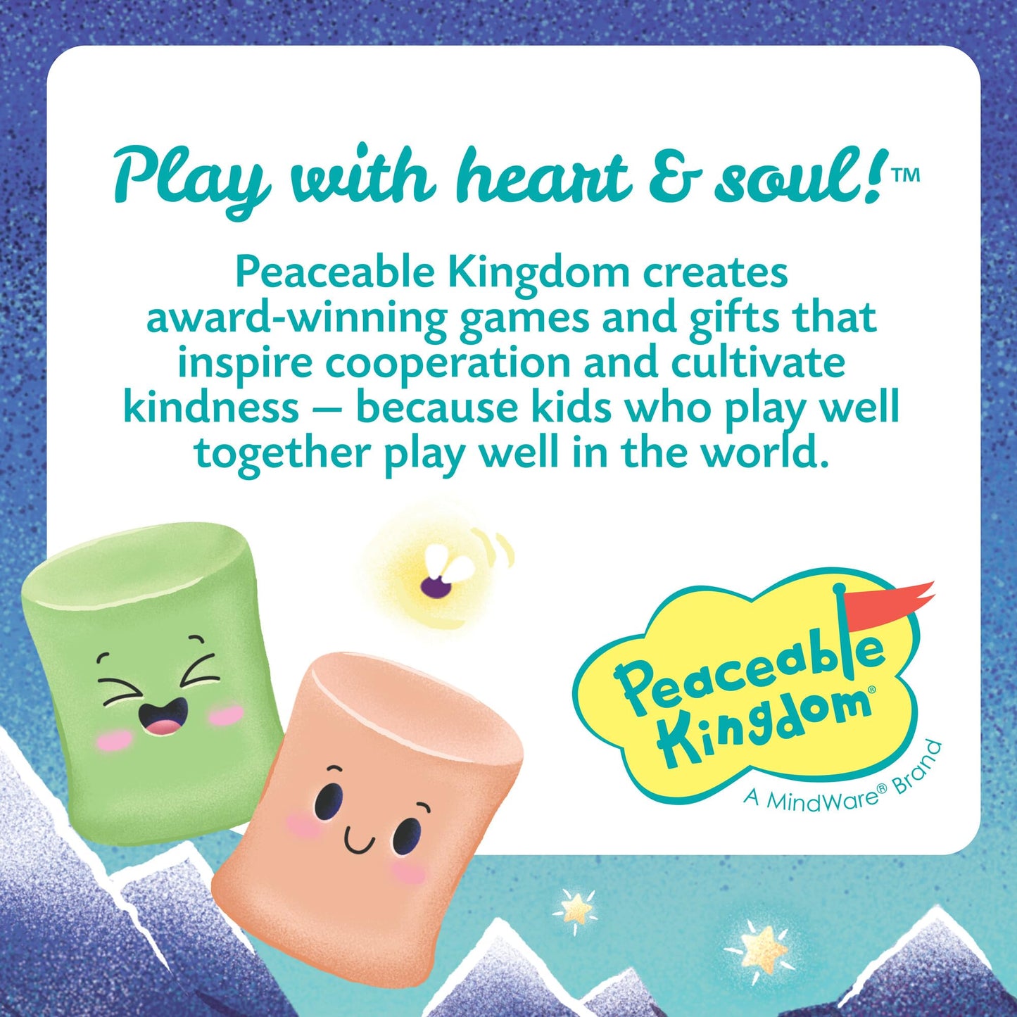 Peaceable Kingdom Happy Marshmallow Toddler Game – Fine Motor Skills & Color Matching for Ages 2+