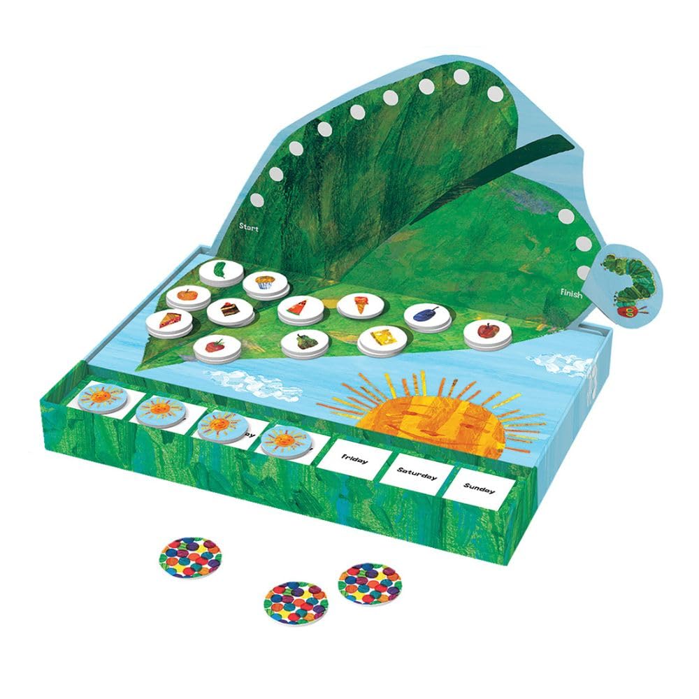 Peaceable Kingdom World of Eric Carle: The Very Hungry Caterpillar Snack Match Game – Cooperative Memory for Kids 4+ (2–6 Players)
