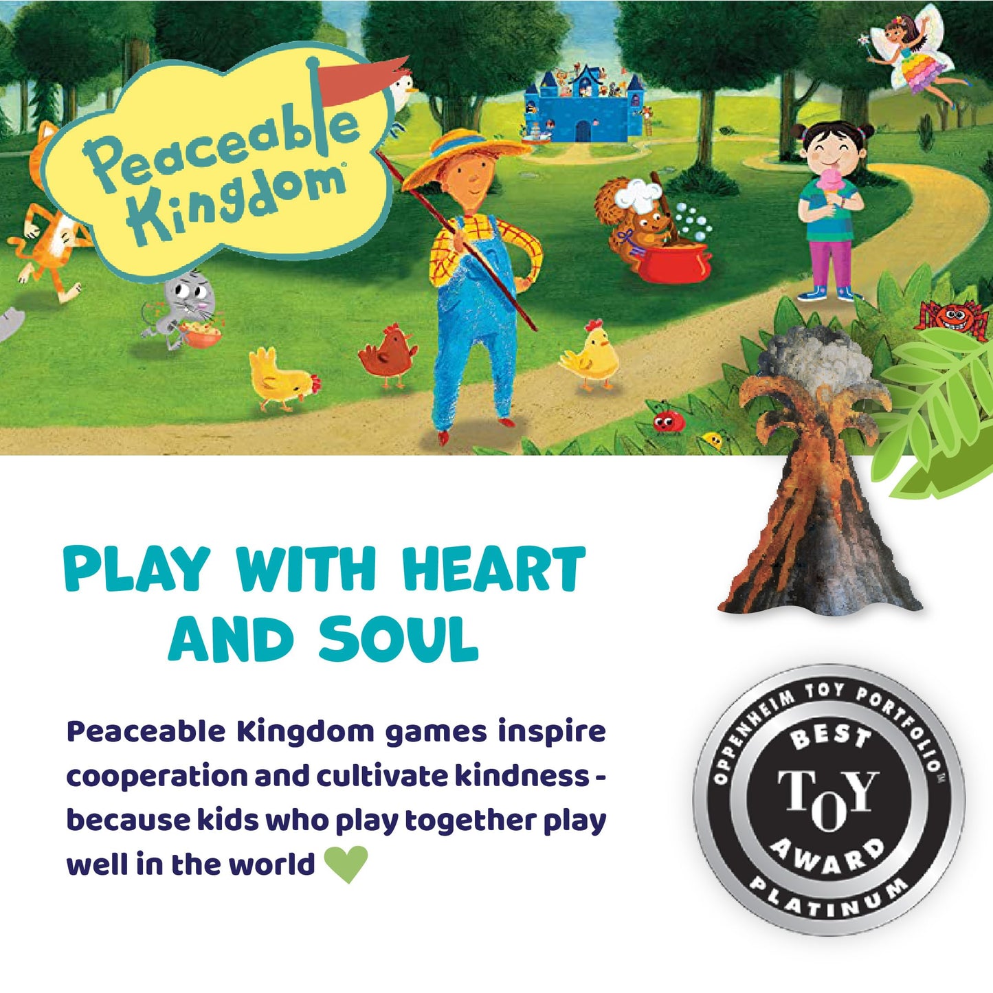 Peaceable Kingdom Dinosaur Escape: Cooperative Memory Game for 2–4 Players, Ages 4+