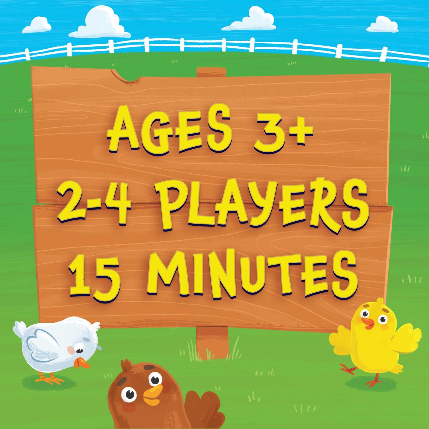Peaceable Kingdom Count Your Chickens – Cooperative Counting Game for 2-4 Kids (Ages 3+) Premium Play Edition