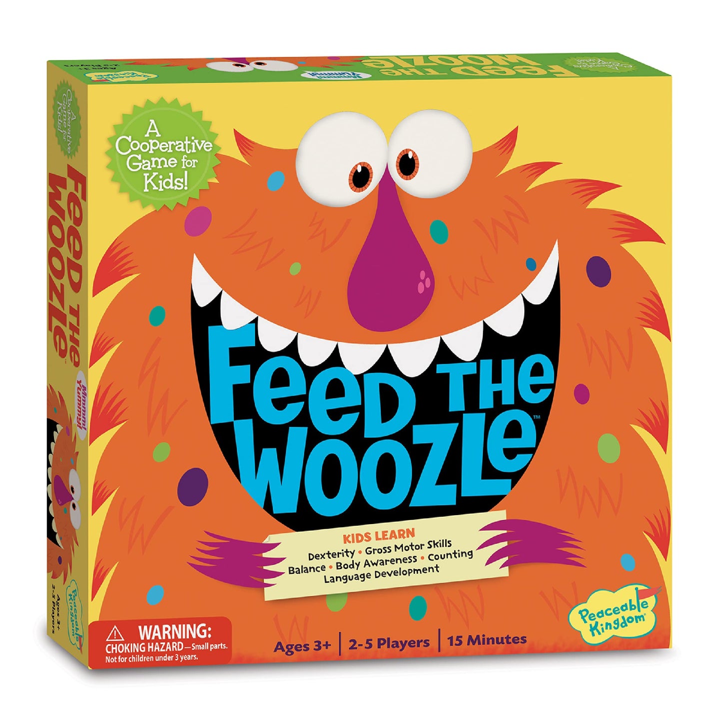 Peaceable Kingdom Feed The Woozle Cooperative Game for 2–5 Kids (Ages 3+)