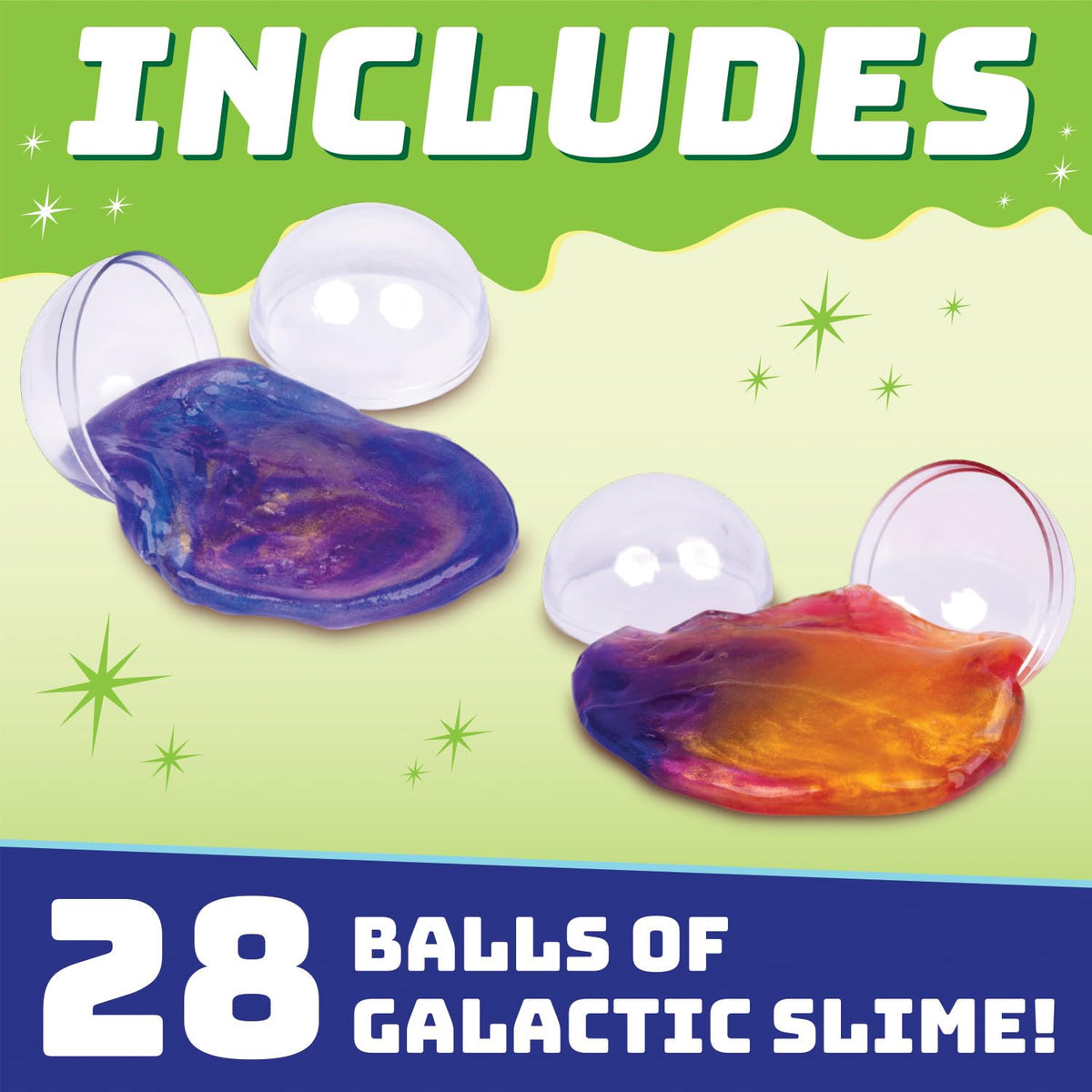 Peaceable Kingdom Galactic Slime Balls – 28 Mess-Free Party Favors for Kids