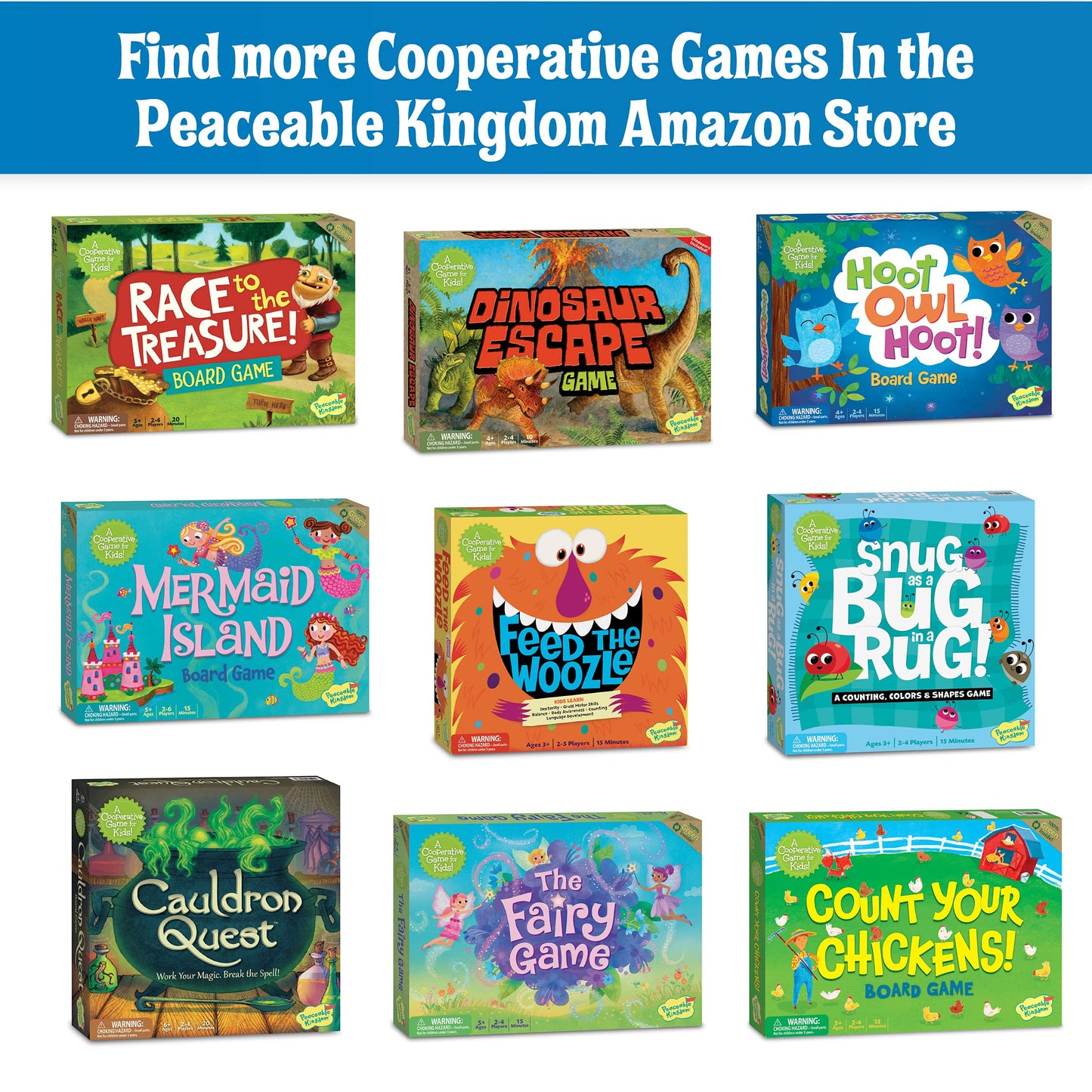 Peaceable Kingdom Gnomes at Night — Cooperative Maze Game (Ages 6+)