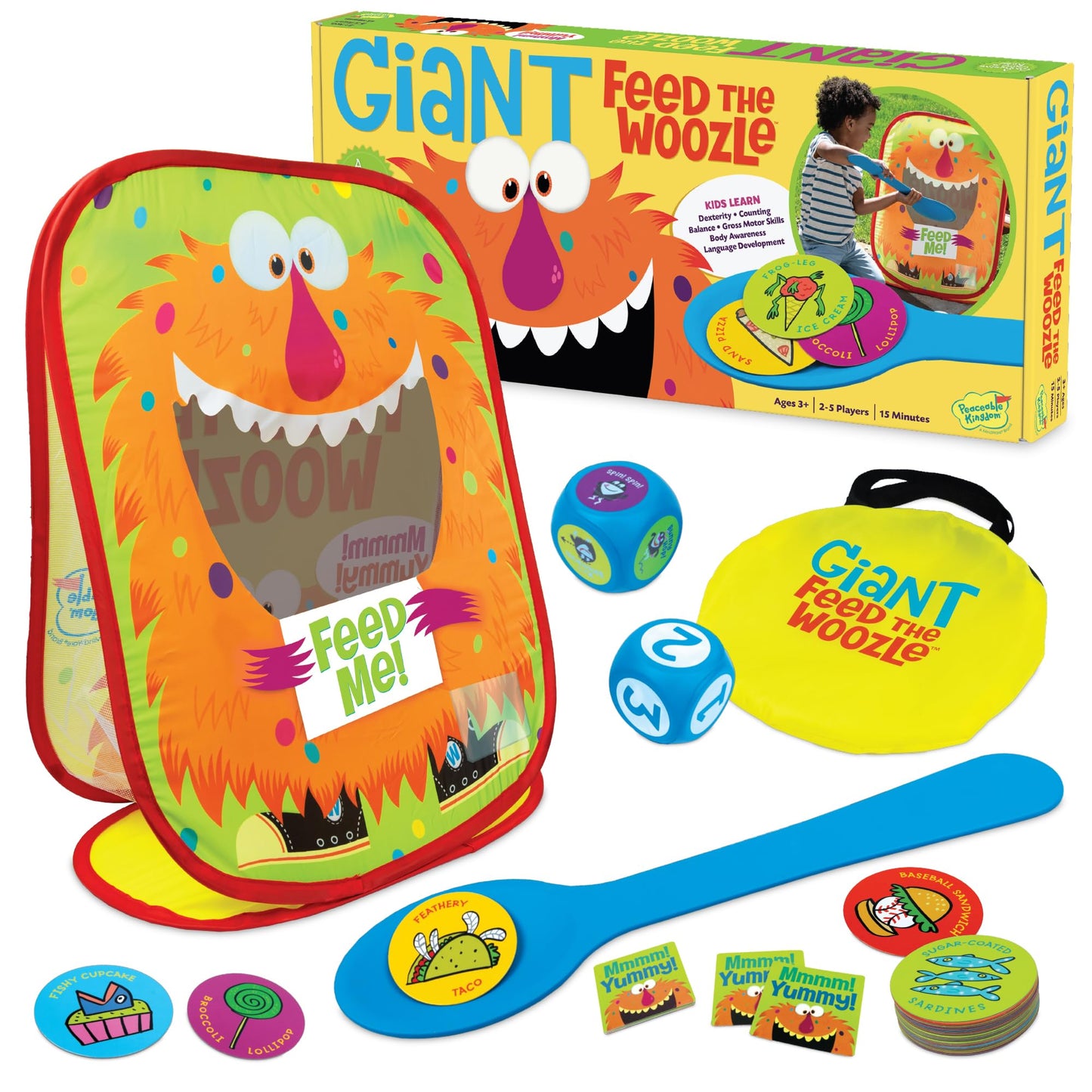 Peaceable Kingdom Giant Feed The Woozle Cooperative Game – Ages 3+