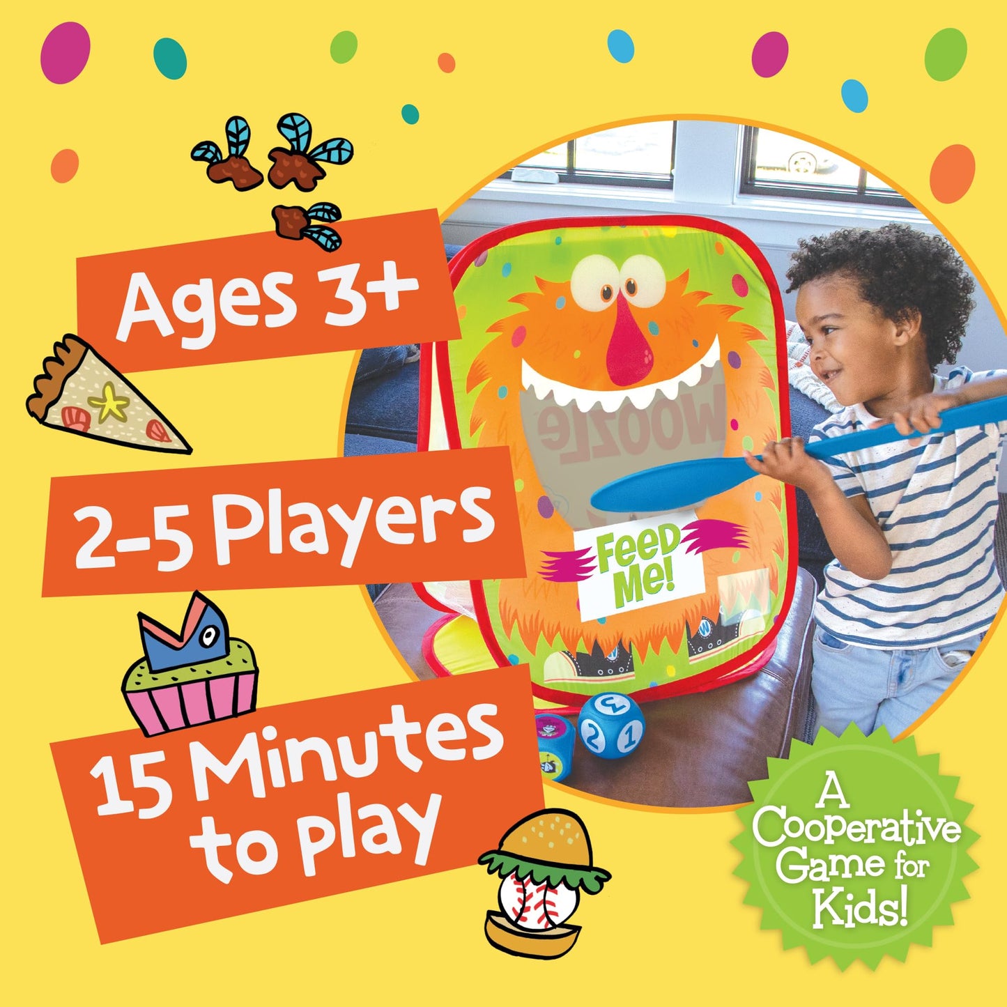 Peaceable Kingdom Giant Feed The Woozle Cooperative Game – Ages 3+
