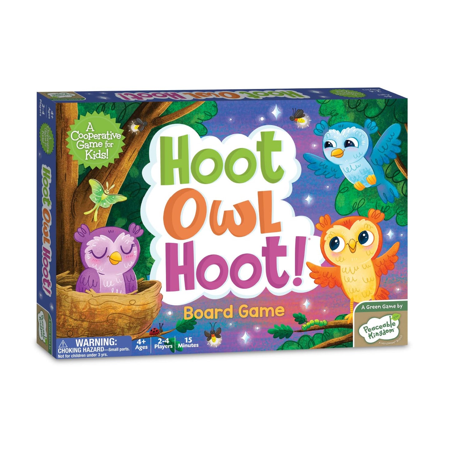 Peaceable Kingdom Hoot Owl Hoot - Cooperative Matching Game for Kids