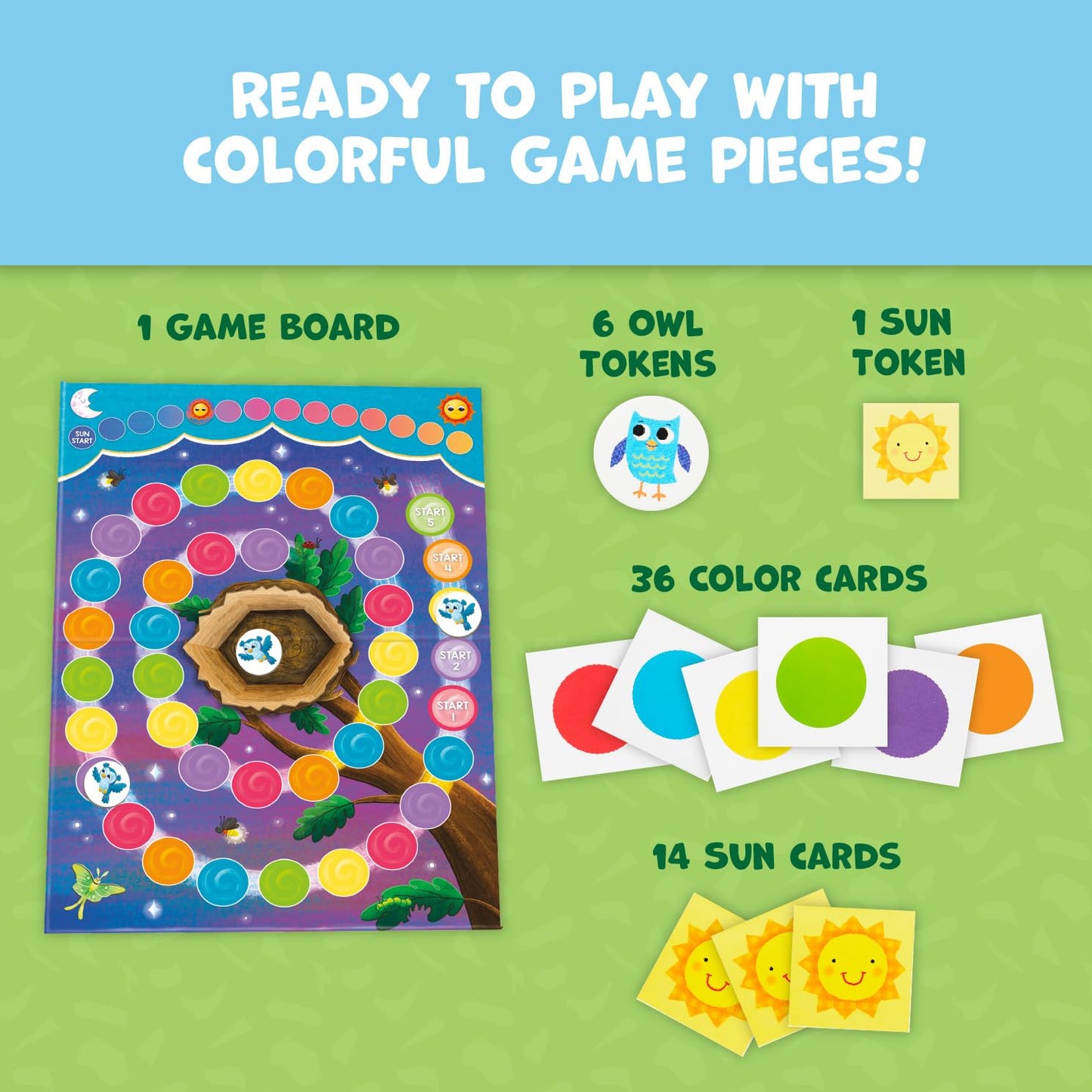 Peaceable Kingdom Hoot Owl Hoot - Cooperative Matching Game for Kids