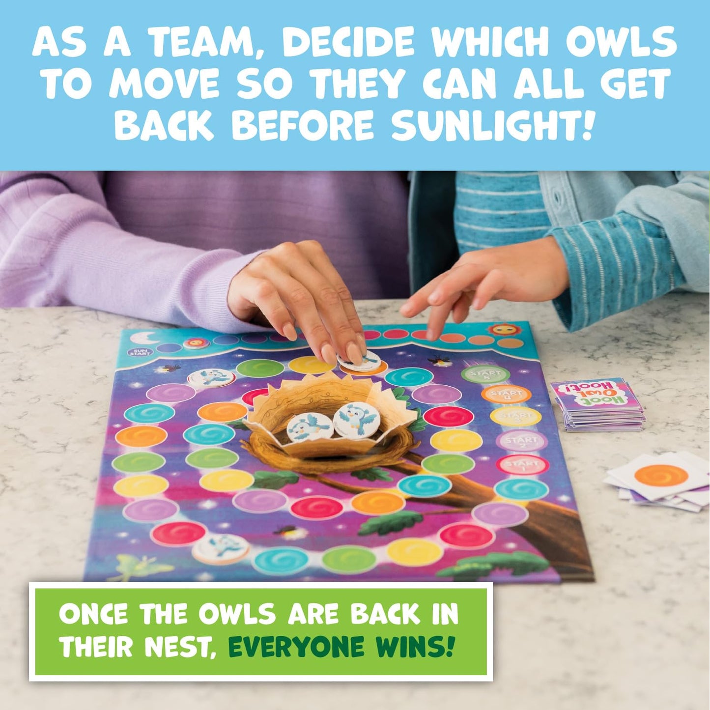 Peaceable Kingdom Hoot Owl Hoot - Cooperative Matching Game for Kids