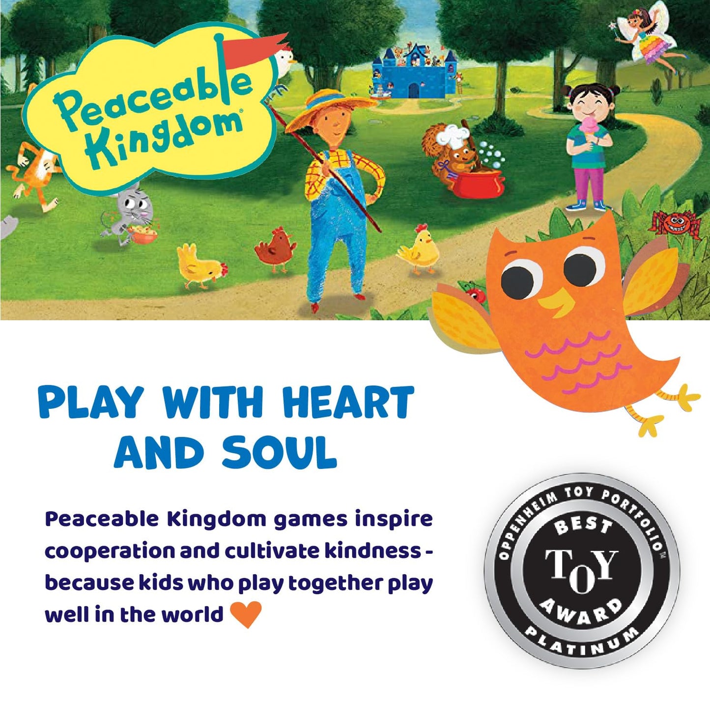 Peaceable Kingdom Hoot Owl Hoot - Cooperative Matching Game for Kids