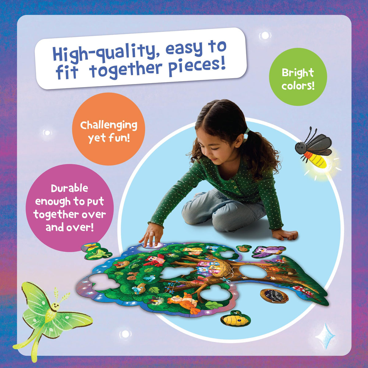 Peaceable Kingdom Hoot Owl Floor Puzzle – Giant Floor Puzzle for Kids Ages 5+ & Classrooms
