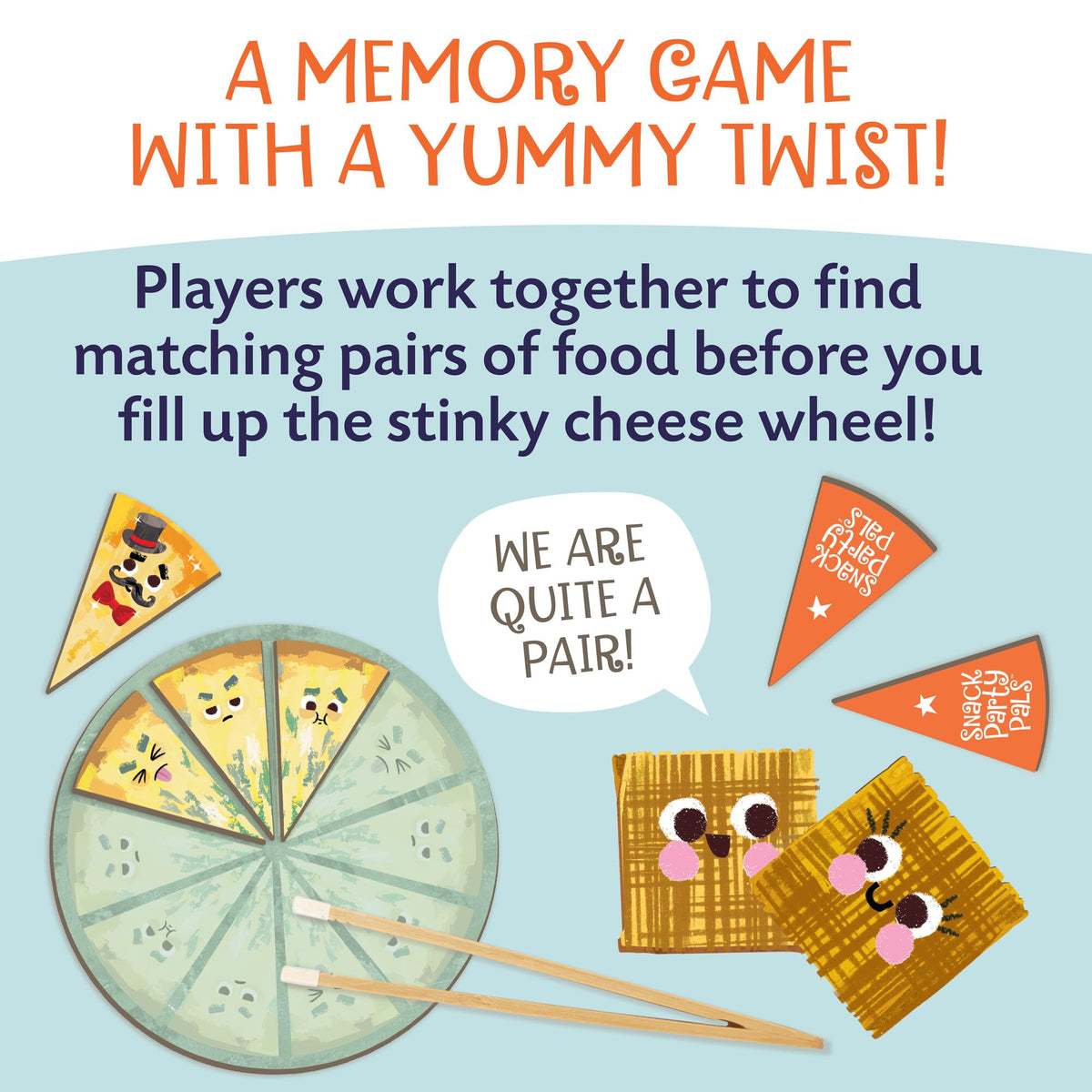 Peaceable Kingdom Snack Party Pals: Cooperative Memory Game for Ages 4+ | 2–6 Players
