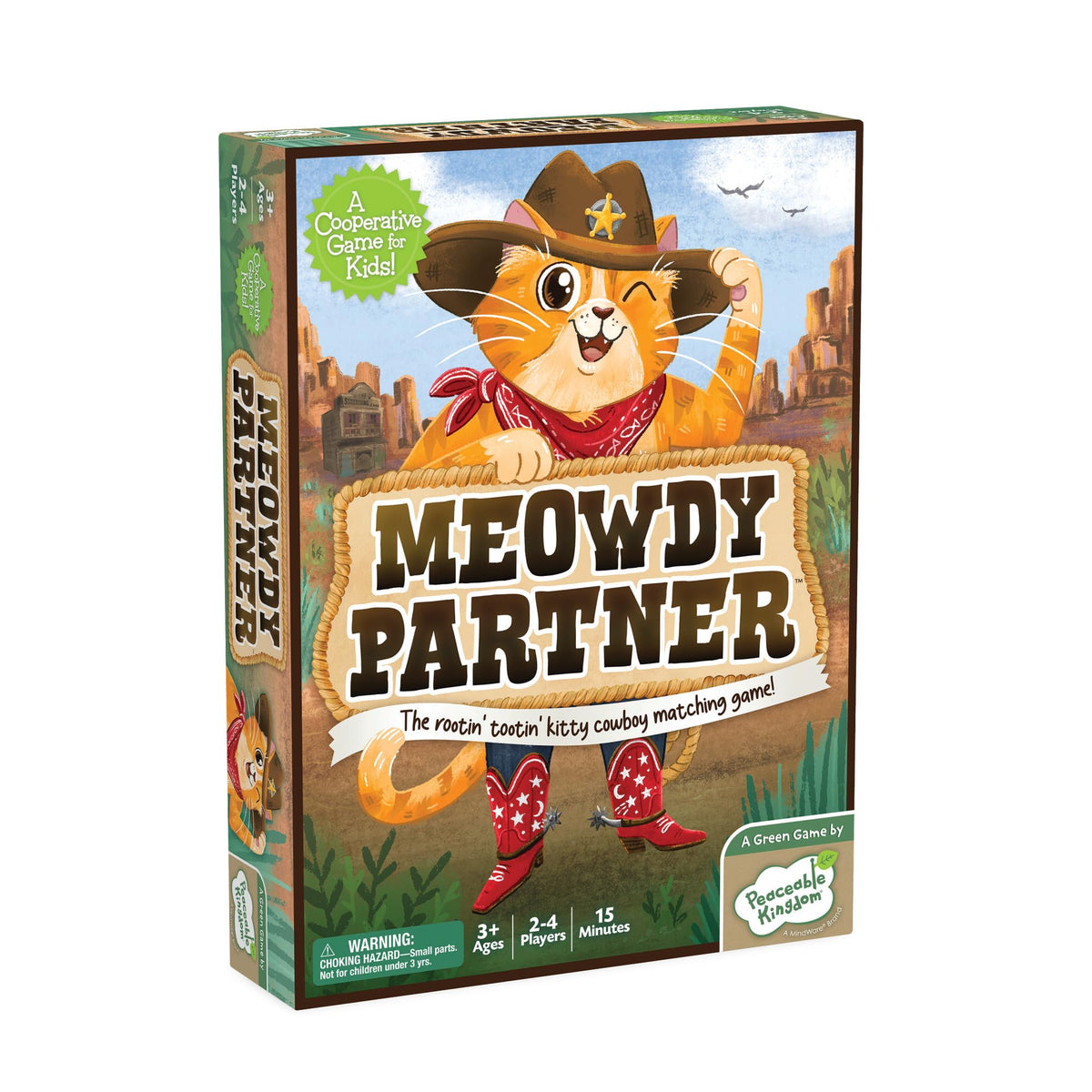 Peaceable Kingdom Meowdy Partner Cooperative Matching Game | Preschool Memory & Team Play (Ages 3–5)