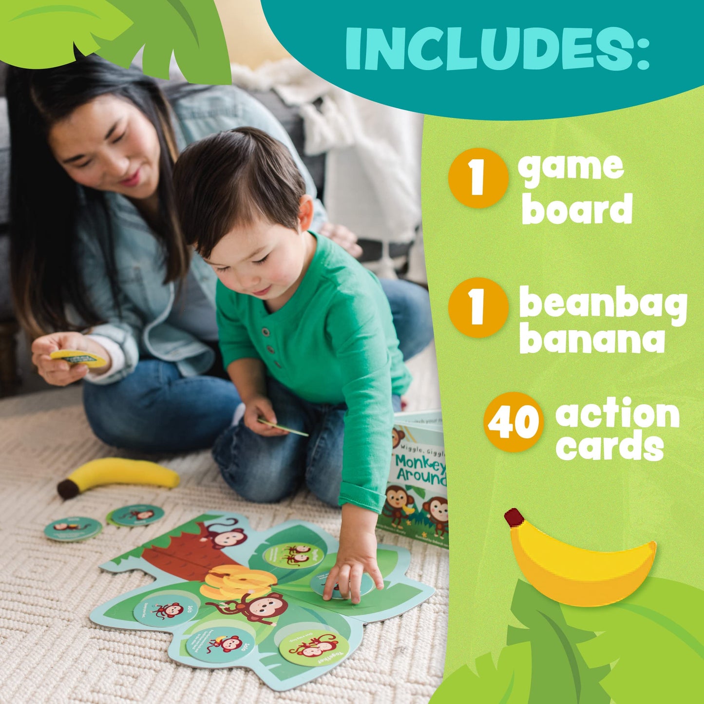 Peaceable Kingdom Monkey Around — First Game for Toddlers (Ages 2+)