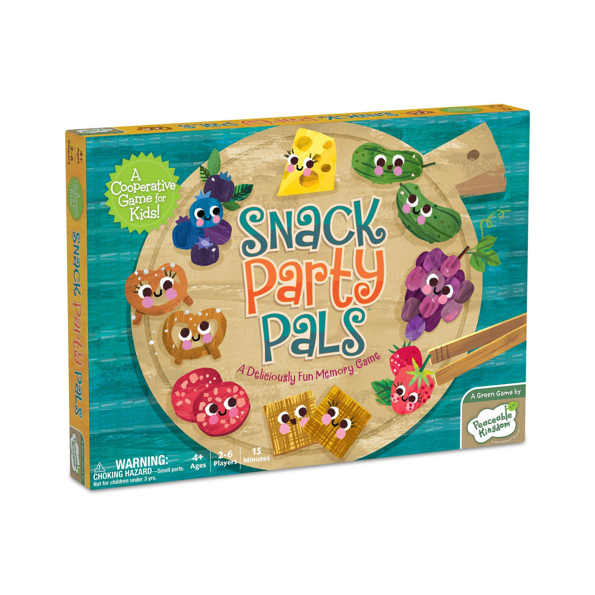 Peaceable Kingdom Snack Party Pals: Cooperative Memory Game for Ages 4+ | 2–6 Players
