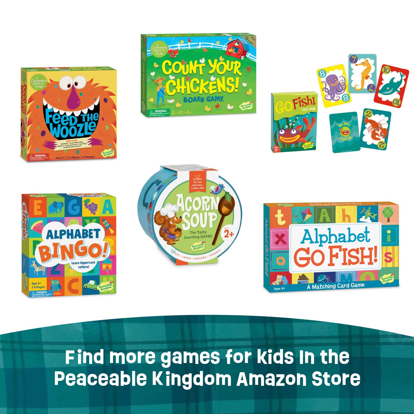 Peaceable Kingdom Snug as a Bug in a Rug — Award-Winning Cooperative Preschool Skills Builder Game for 2 to 4 Players (Ages 3+)
