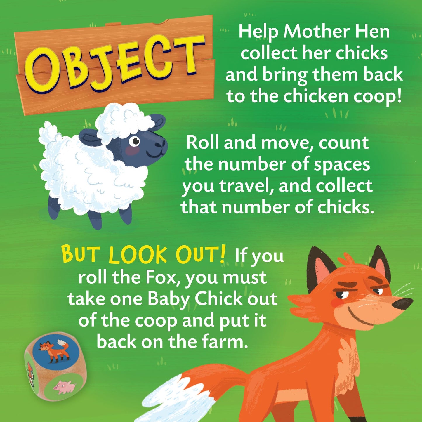 Peaceable Kingdom Count Your Chickens – Cooperative Counting Game for 2-4 Kids (Ages 3+) Premium Play Edition