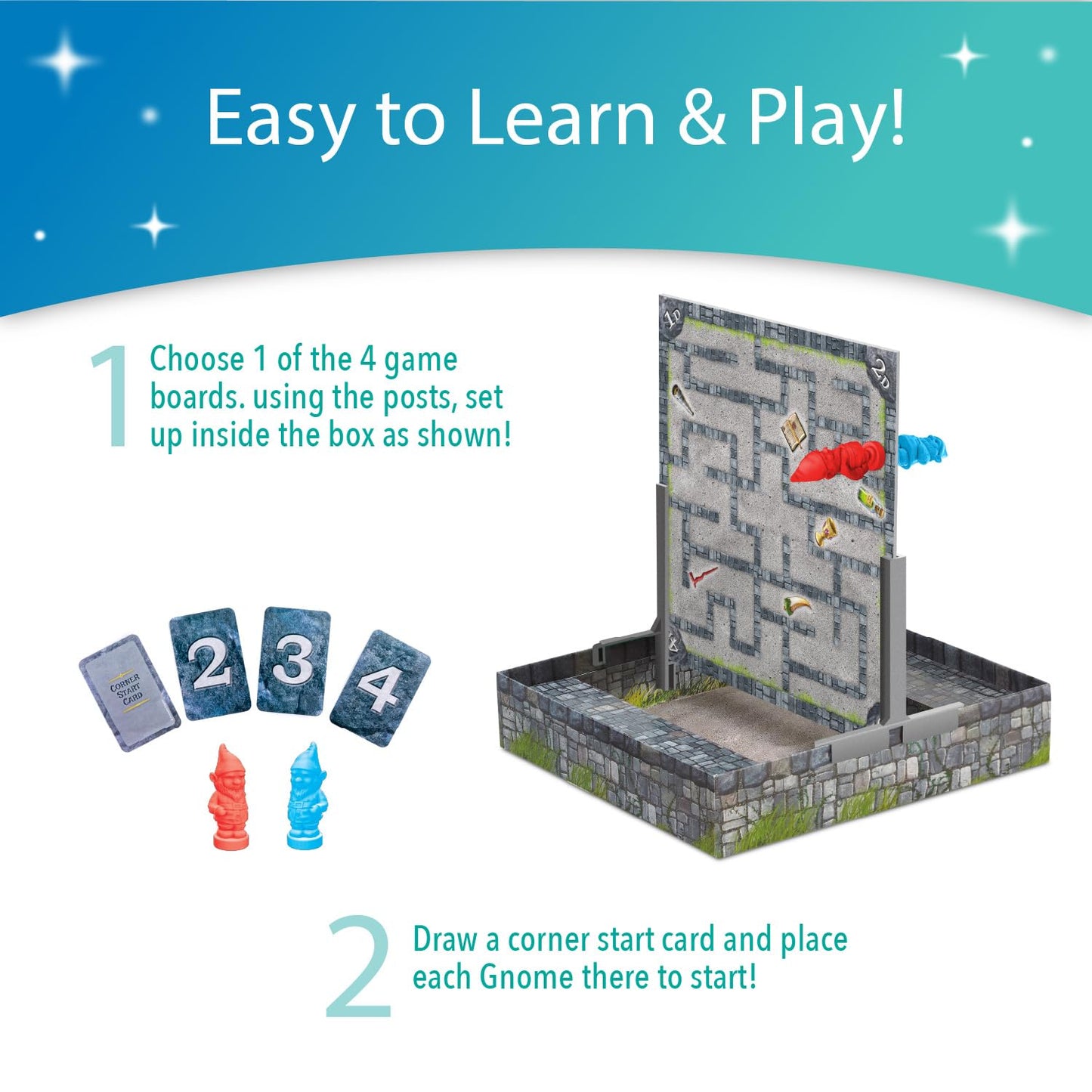 Peaceable Kingdom Gnomes at Night — Cooperative Maze Game (Ages 6+)