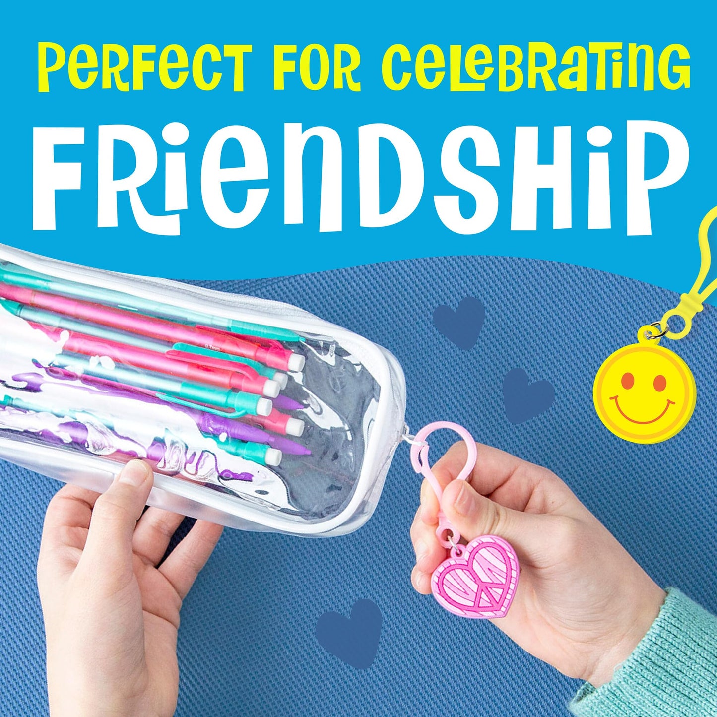 Peaceable Kingdom Valentines Box for Kids – 28 Mini Boxes with Backpack Charms