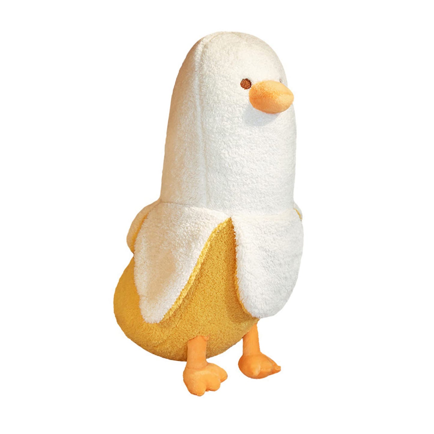 PEACH CAT Banana Duck Plush Toy – 27.5-Inch Hugging Plush Pillow