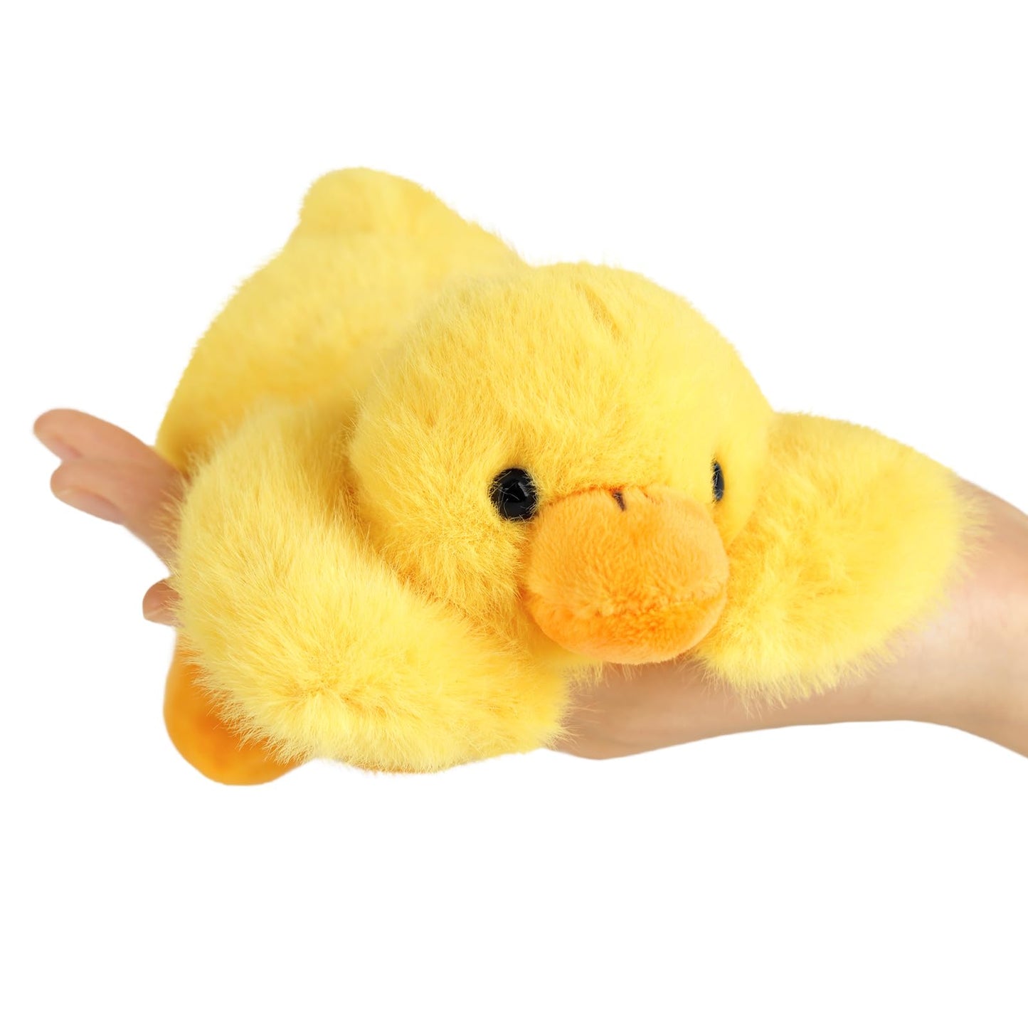 PEACH CAT Duck Plush – 7.8-Inch Soft Weighted Plush Toy, Yellow