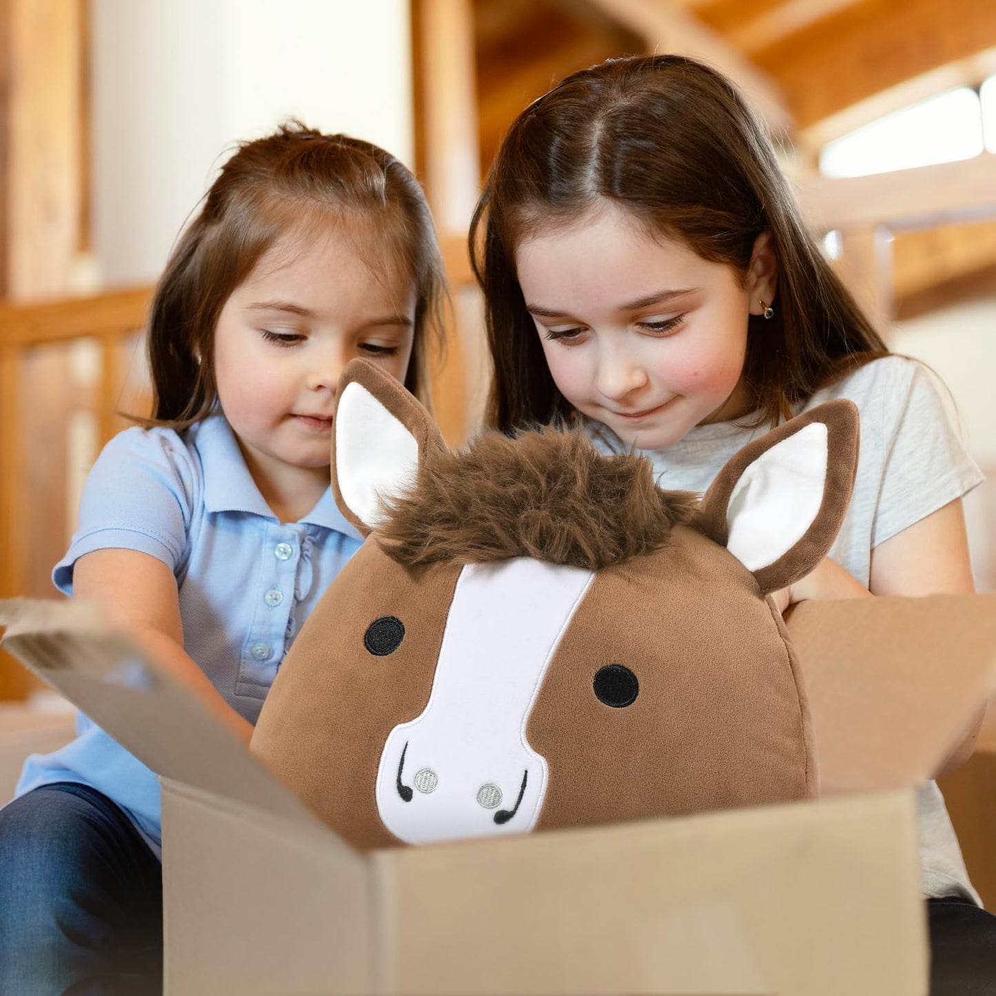 PEACH CAT Original Quarter Horse Plush Toy – 12-Inch Cute Horse Stuffed Animal