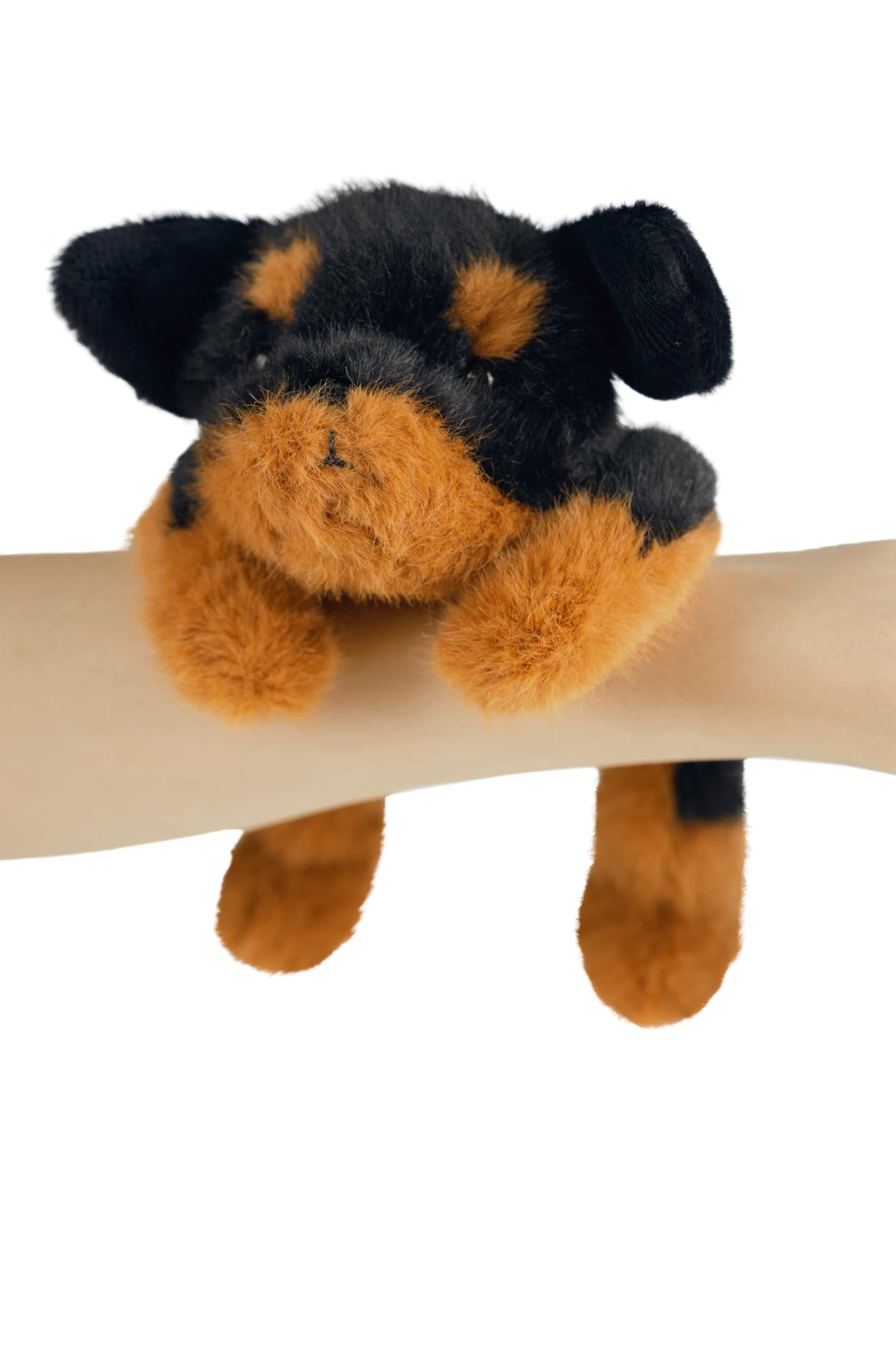 PEACH CAT Rottweiler Dog Plush 7.8-Inch Weighted Cute Stuffed Toy Black