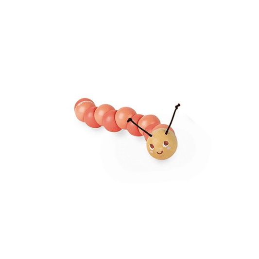 Wiggly Caterpillar - Wooden Jointed Clutching Toy