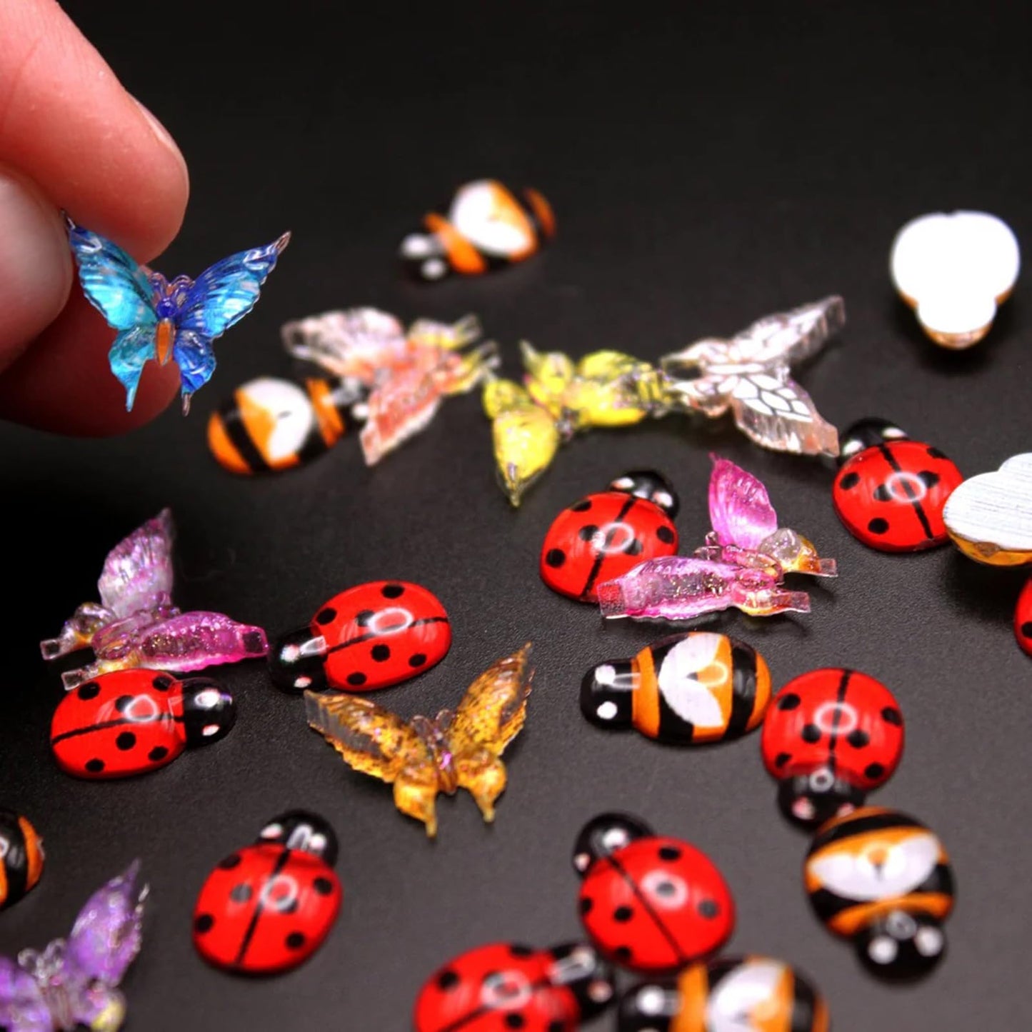 Peachcor Miniature Resin Insect Set – 32 PCS for Fairy Gardens, Dollhouses & Terrariums