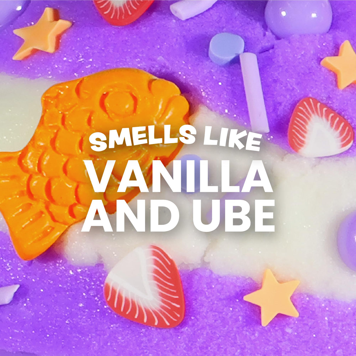 PEACHY Peachybbies Ube Ice Cream Cloud Slime – 7 oz, Made in USA, Scented ASMR Toy
