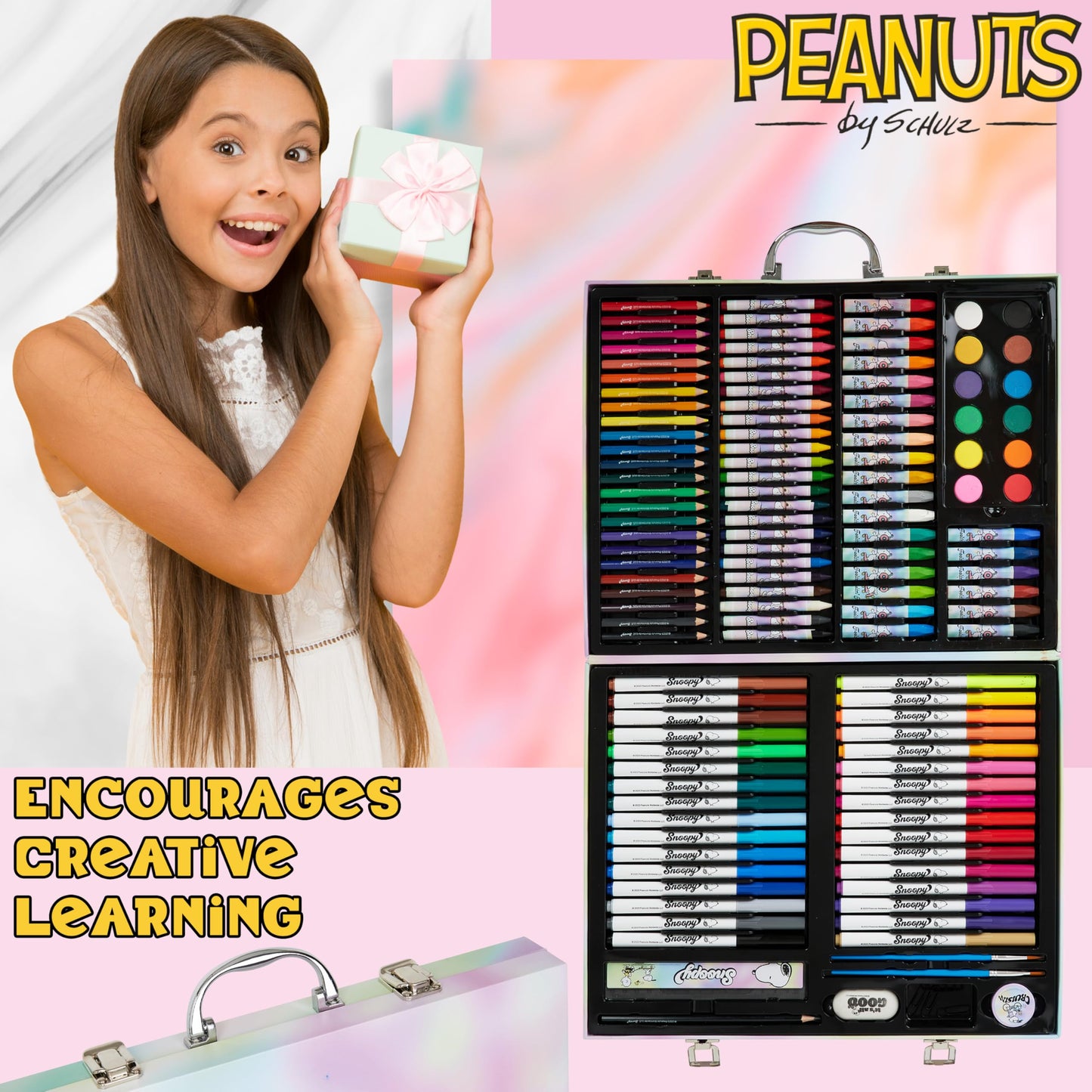 Peanuts Snoopy Inspiration Art Case – All-in-One Kids Drawing Kit