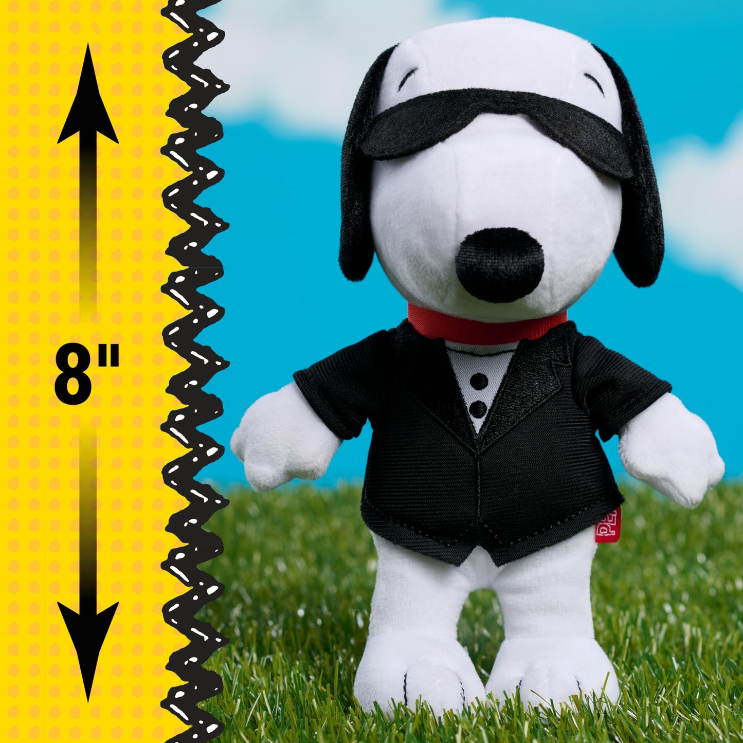 Peanuts Secret Agent Snoopy Plush – 7-Inch Bean Plush by Just Play