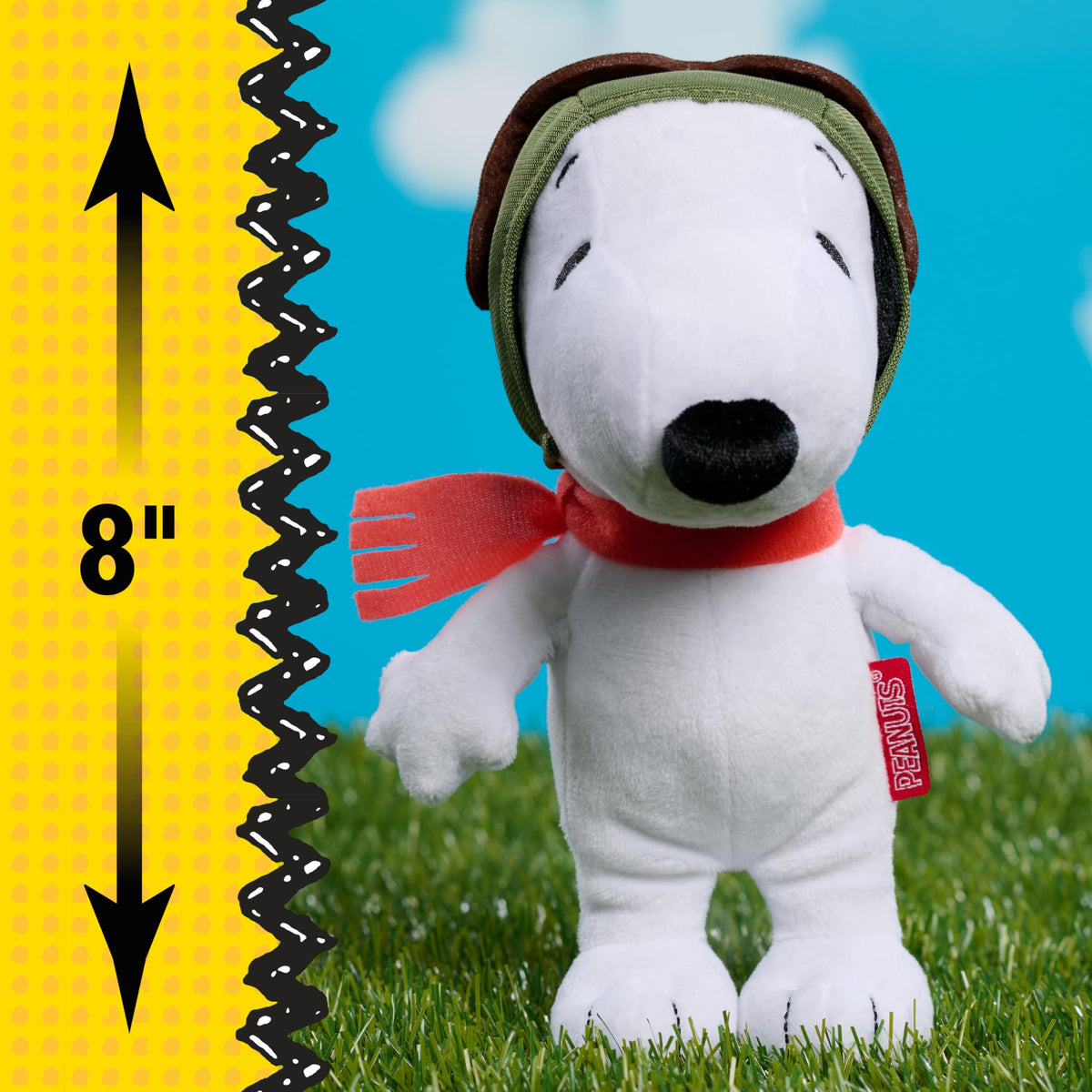 Peanuts Snoopy Flying Ace Bean Plush – 7-Inch Plush Toy for Kids 3+ | Just Play